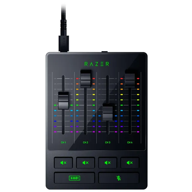 razer-audio-mixer-rz19-03860100-r3m1-mixeur-analogique-4-canaux-avec-entr-e-xlr- image 1