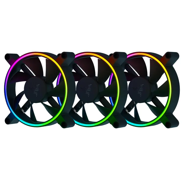 razer-kunai-chroma-120mm-ventilateur-pc-hydraulique-argb-pwm-pack-3-ventilateurs image 1