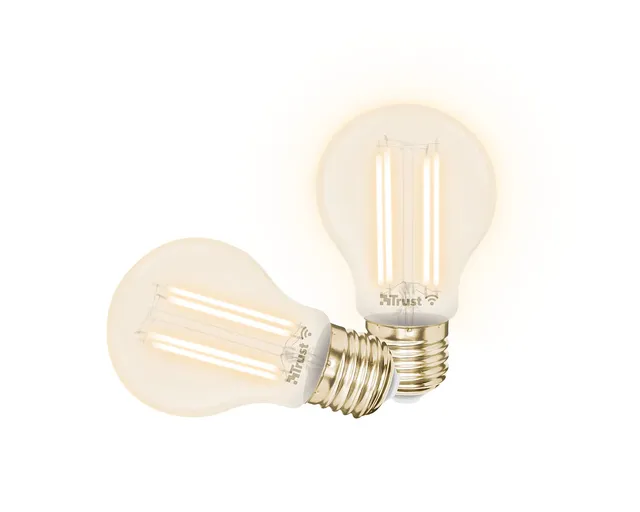 trust-e27-ampoule-connect-e-vintage-led-dimmable-lot-de-2-ampoules-filament-wifi image 1