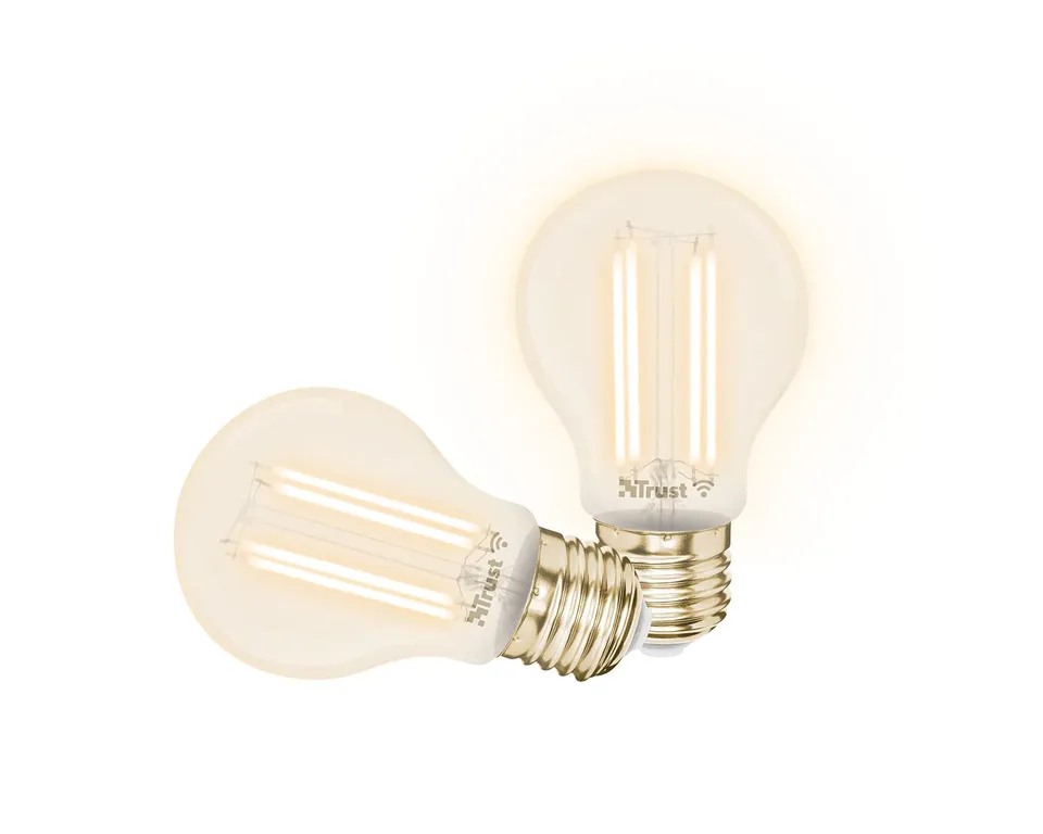 trust-e27-ampoule-connect-e-vintage-led-dimmable-lot-de-2-ampoules-filament-wifi image 1