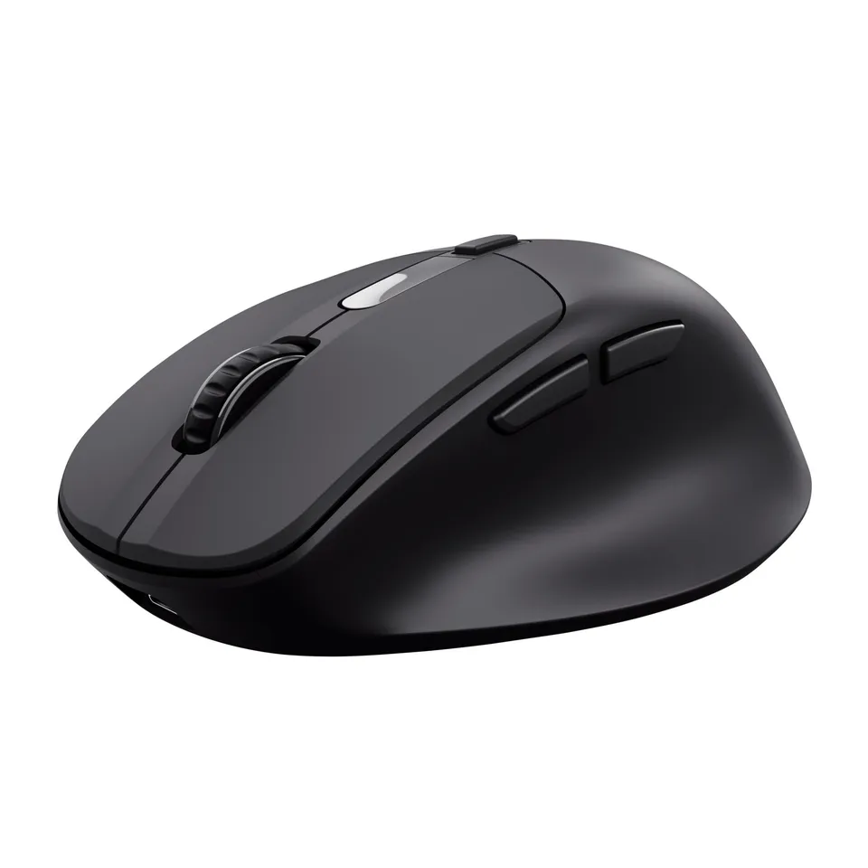 trust-zevo-souris-sans-fil-multi-appareils-recharge-ultra-rapide-noire-bluetooth image 1