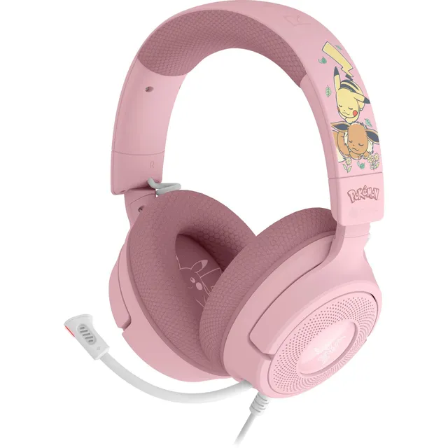 razer-kraken-v4-x-pok-mon-pikachu-eevee-casque-gaming-filaire-usb-haut-parleurs- image 1