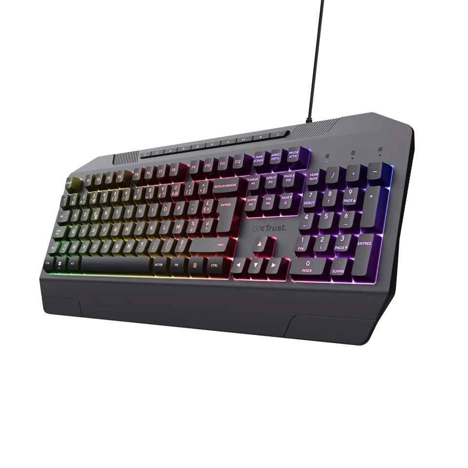 trust-gxt-836-evocx-clavier-gaming-azerty-filaire-rgb-membrane-silencieuse-78-pl image 1