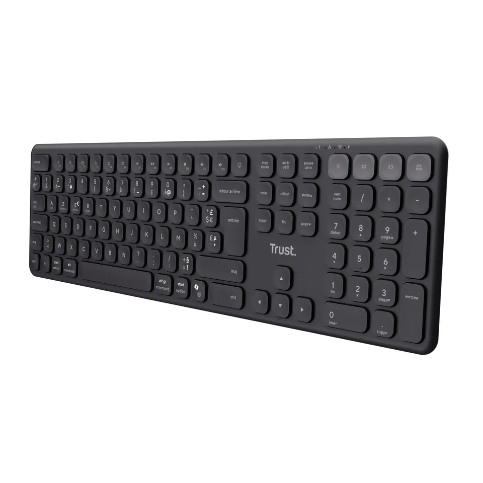 trust-vaiya-clavier-sans-fil-azerty-multi-appareils-bluetooth-2-4-ghz-rechargeab image 1