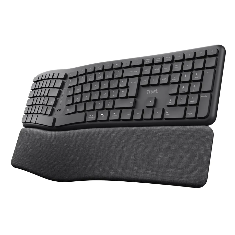 trust-arvia-clavier-ergonomique-sans-fil-azerty-fran-ais-silencieux-bluetooth-2- image 1