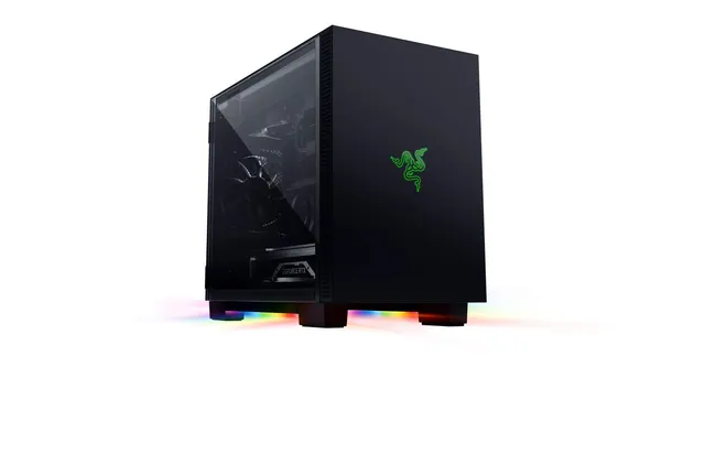 razer-tomahawk-mini-itx-bo-tier-pc-gamer-avec-razer-chroma-rgb-double-porte-en-v image 1