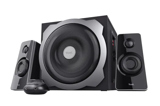 trust-tytan-2-1-enceintes-pc-avec-caisson-de-basses-en-bois-120w-60w-rms-contr-l image 1
