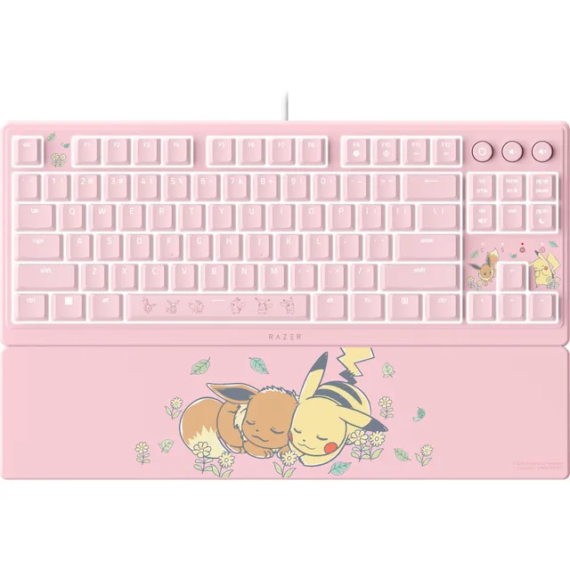 razer-ornata-v3-tenkeyless-dition-pok-mon-pikachu-eevee-clavier-gaming-compact-m image 1