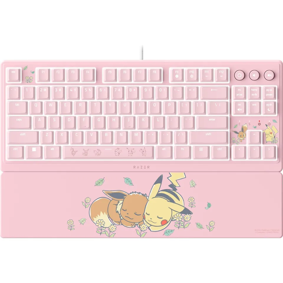 razer-ornata-v3-tenkeyless-dition-pok-mon-pikachu-eevee-clavier-gaming-compact-m image 1