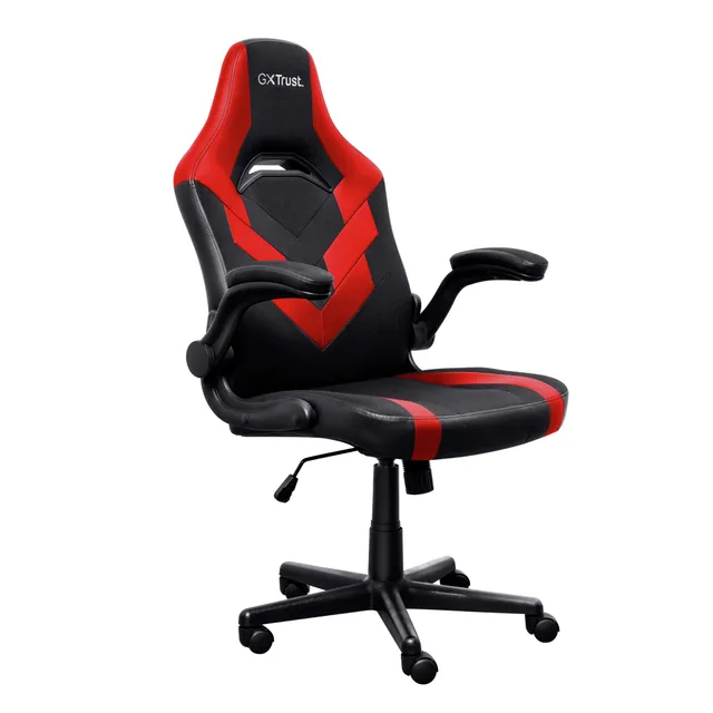 trust-gxt-yezz-chaise-gaming-r-glable-avec-accoudoirs-rembourr-s-repliables-tiss image 1
