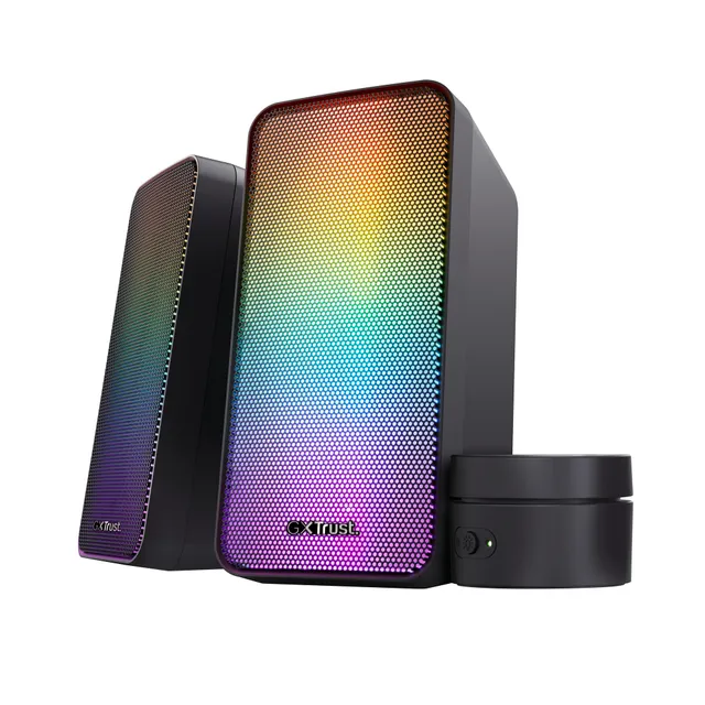 trust-gxt-611-wezz-enceintes-pc-gamer-2-0-avec-clairage-led-rvb-12-w-6-w-rms-ali image 1