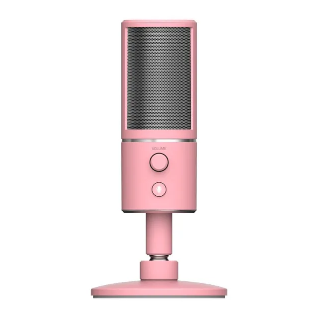 razer-seiren-x-rose-microphone-condensateur-usb-pour-streaming-avec-support-anti image 1