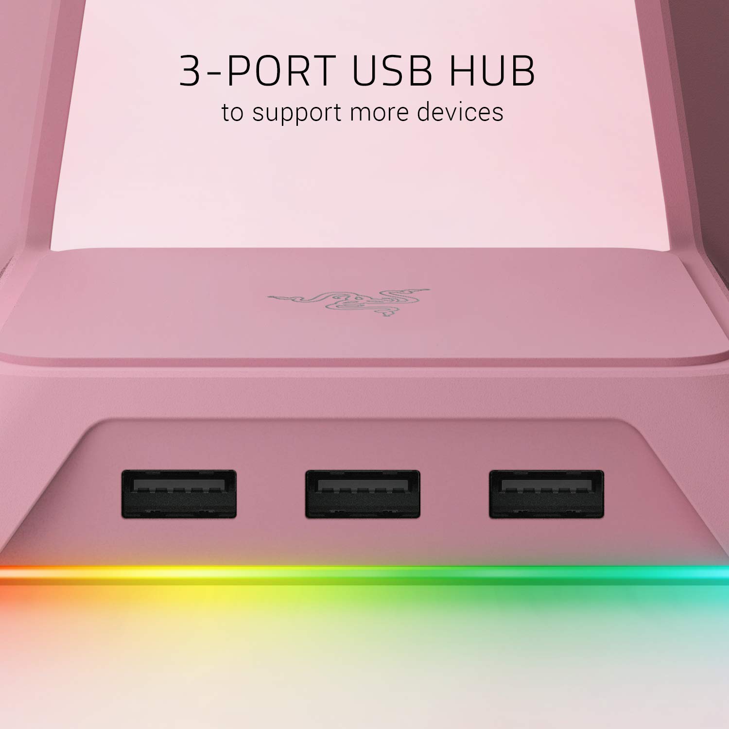 razer-base-station-chroma-quartz-support-de-casque-gamer-avec-hub-usb-3-ports-et image 3