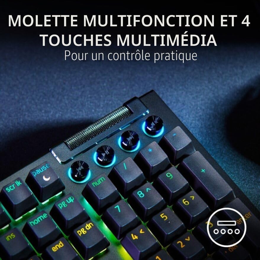 razer-blackwidow-v4-green-switch-clavier-gaming-m-canique-avec-snap-tap-6-touche image 7