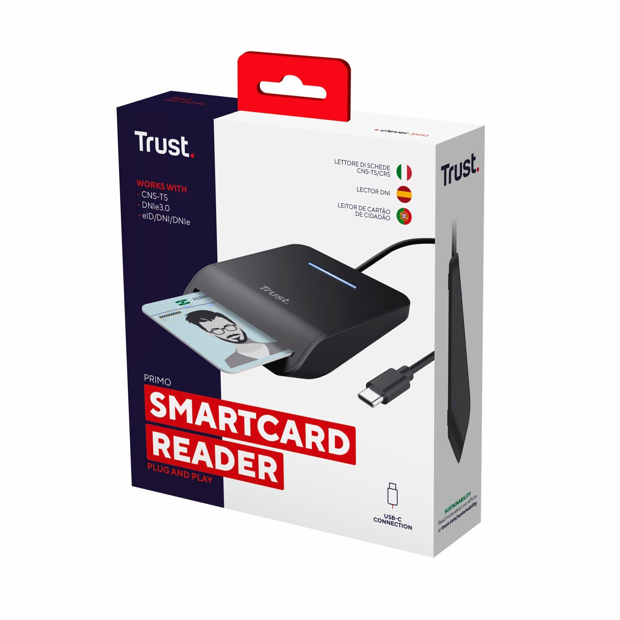 trust-lecteur-de-carte-dni-usb-c-lecteur-de-cartes-puce-d-identification-conform image 7