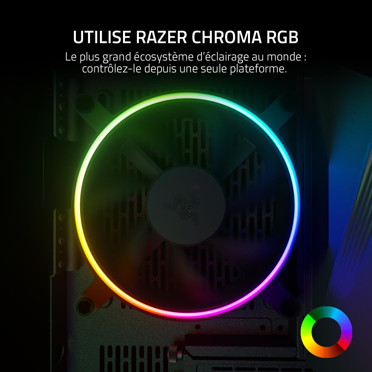 razer-kunai-chroma-120mm-ventilateur-pc-hydraulique-argb-pwm-pack-3-ventilateurs image 5