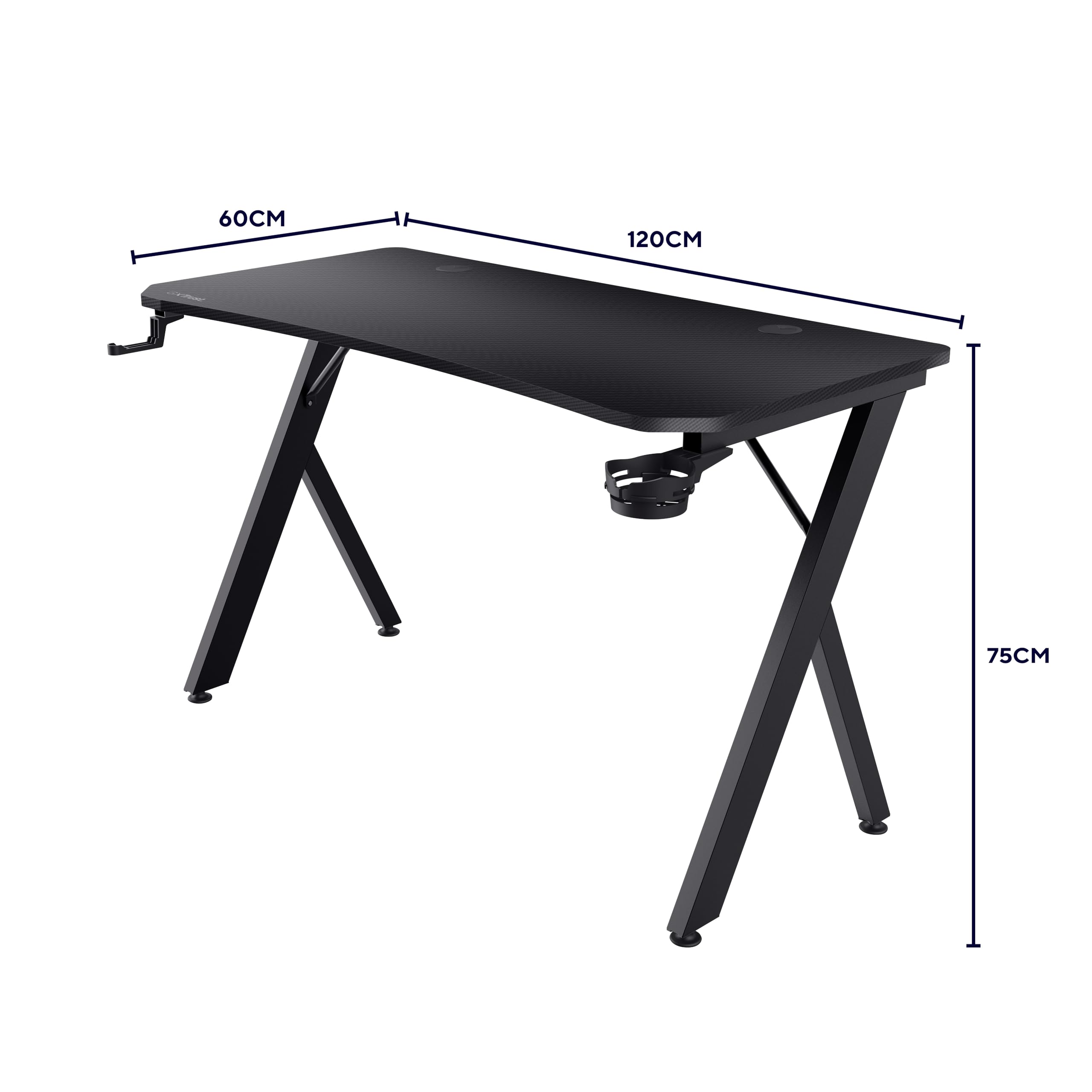 trust-gxt-712-dynamus-bureau-gamer-120x60-cm-avec-pieds-m-talliques-r-glables-re image 2