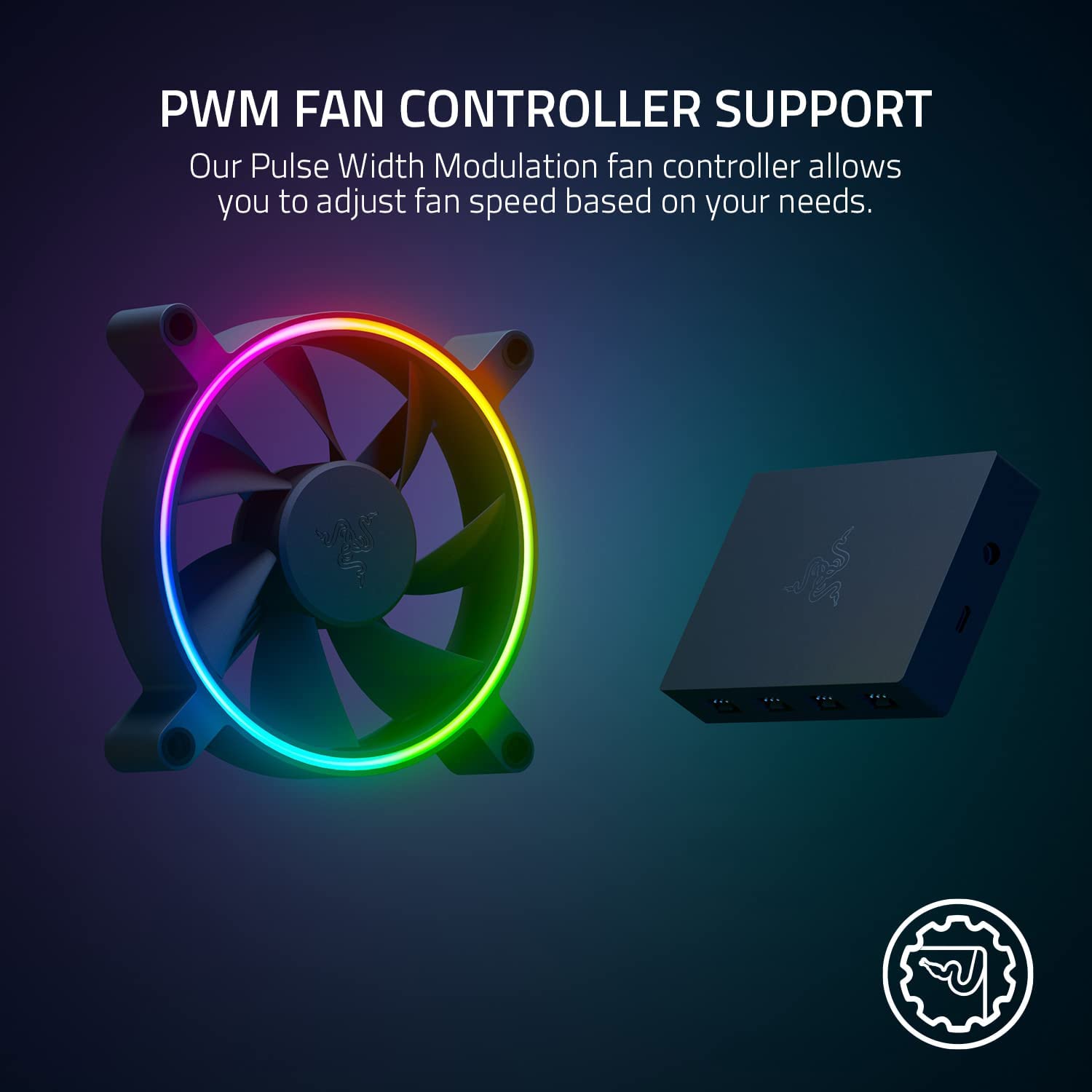 razer-kunai-chroma-140mm-ventilateur-pc-argb-roulement-hydraulique-pwm-cha-nable image 5