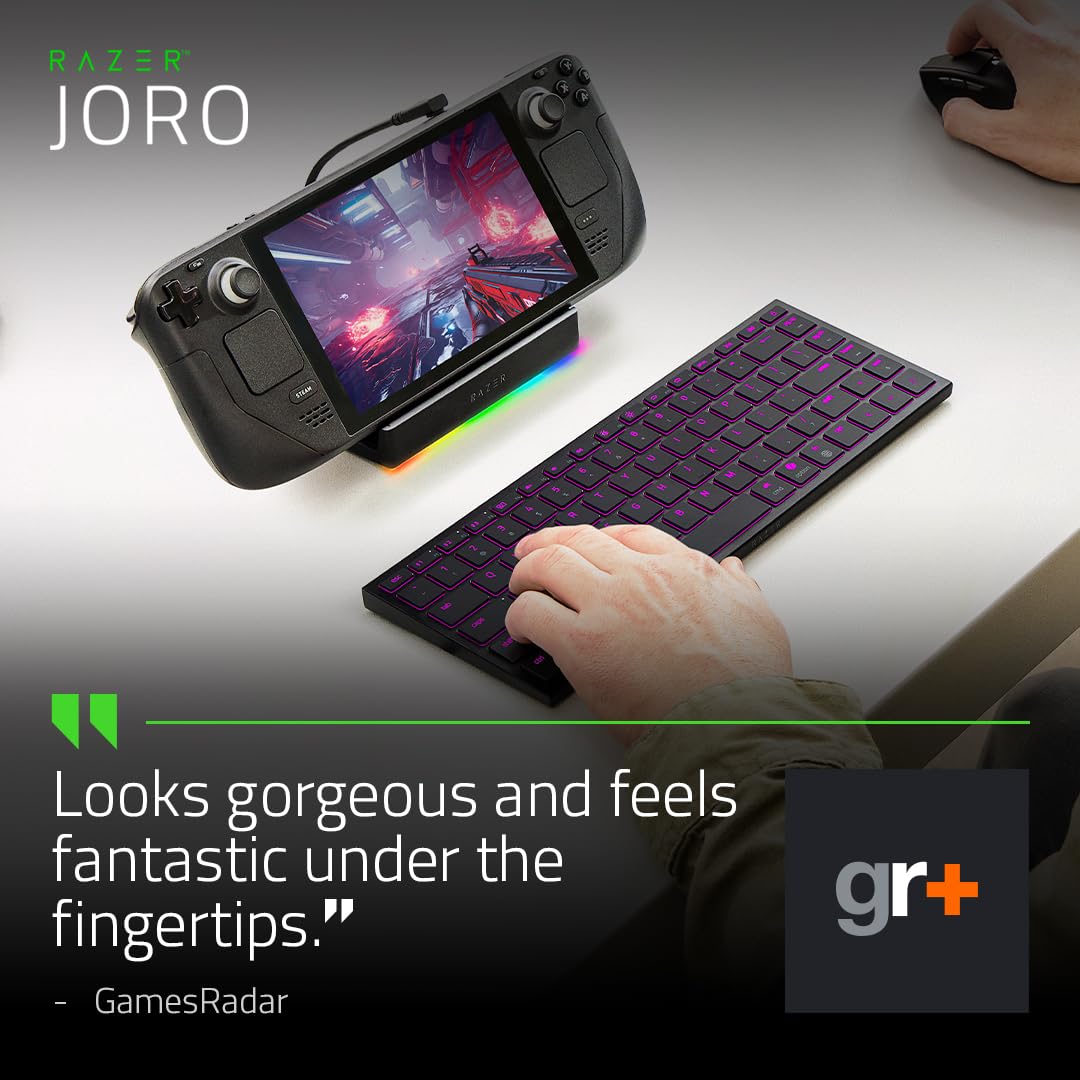 razer-joro-clavier-portable-sans-fil-r-tro-clair-bluetooth-5-0-jusqu-3-appareils image 2