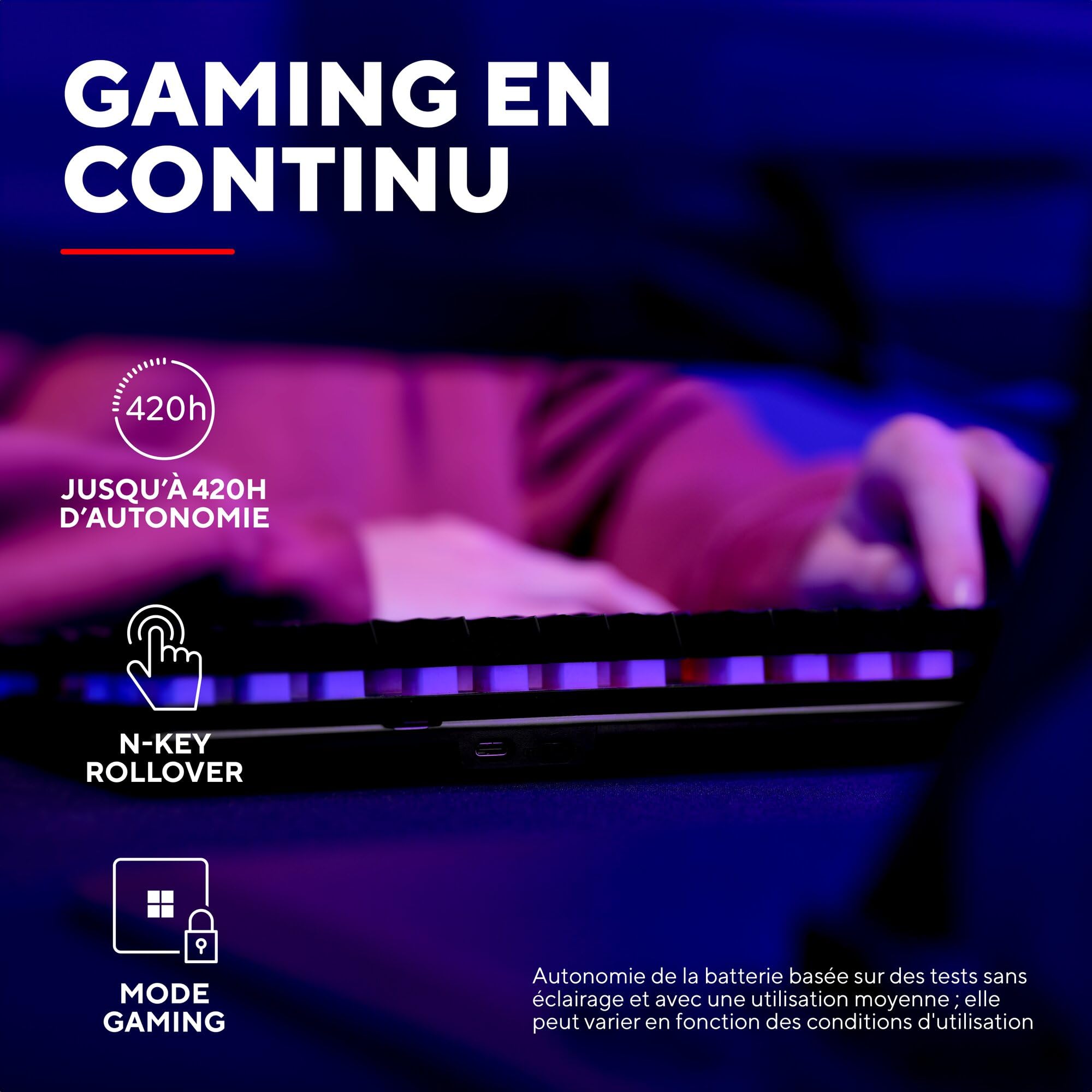 trust-gxt-dothix-clavier-gaming-sans-fil-tkl-80-azerty-rechargeable-2-4-ghz-avec image 4