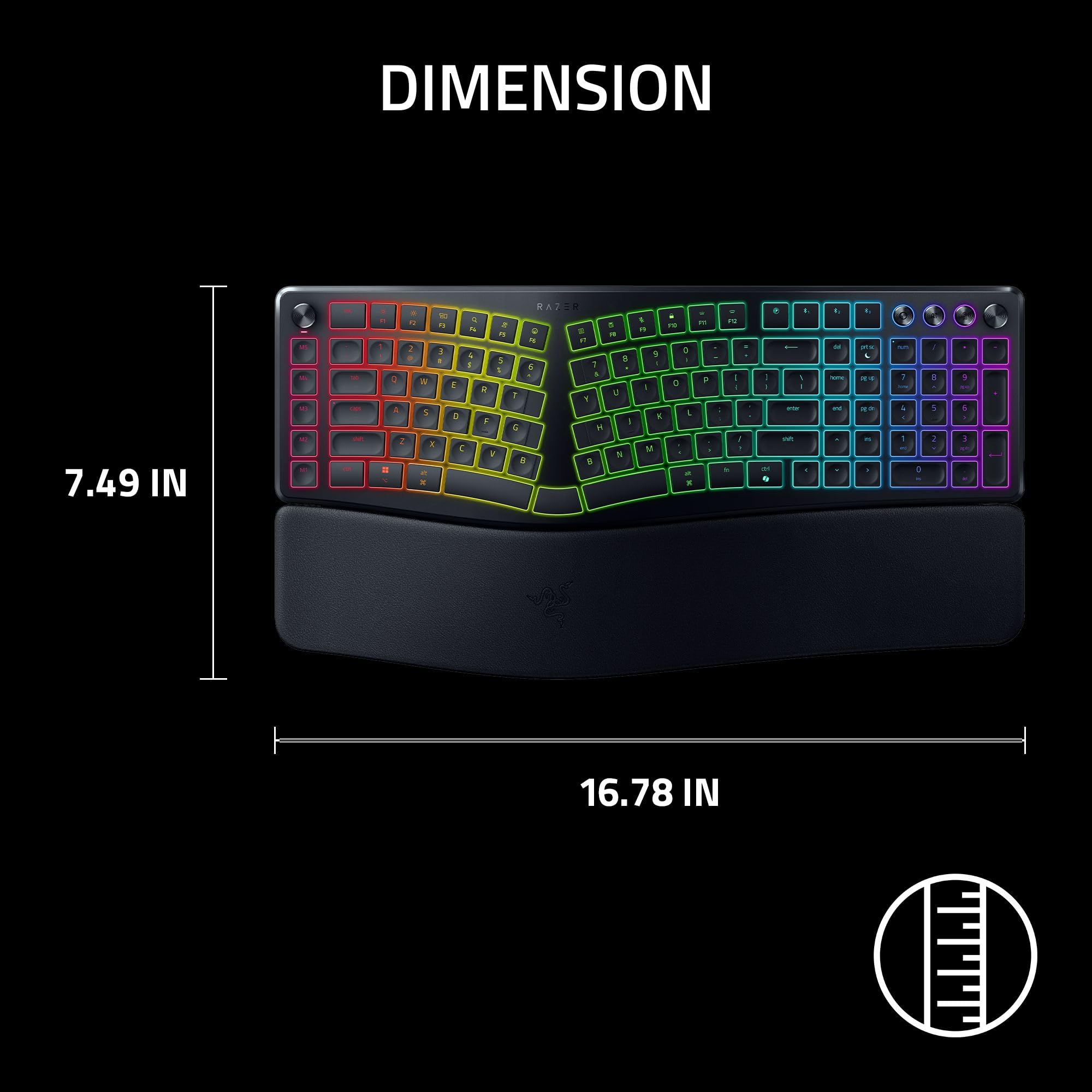razer-pro-type-ergo-clavier-ergonomique-sans-fil-rgb-disposition-s-par-e-ai-prom image 8