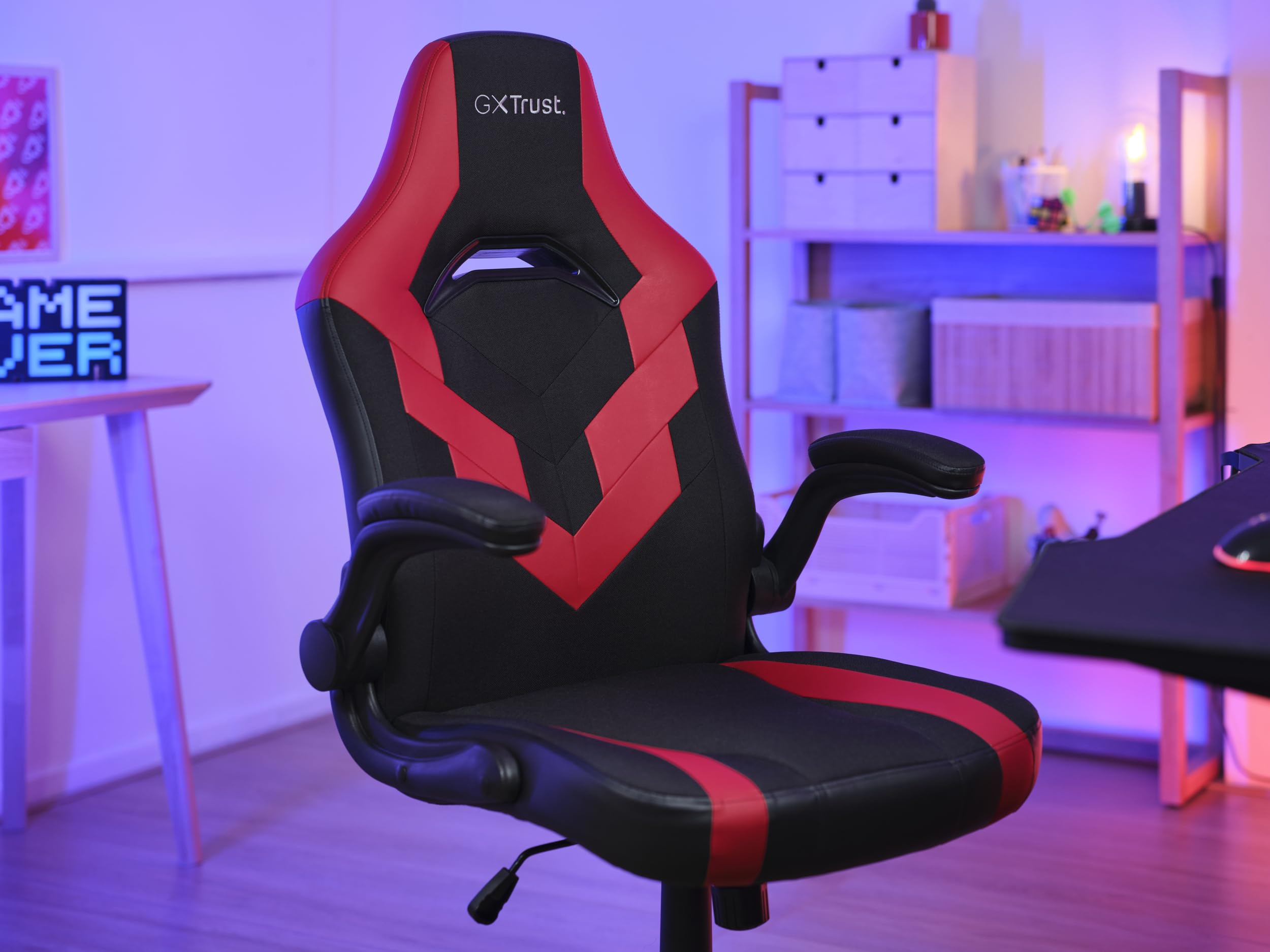 trust-gxt-yezz-chaise-gaming-r-glable-avec-accoudoirs-rembourr-s-repliables-tiss image 8
