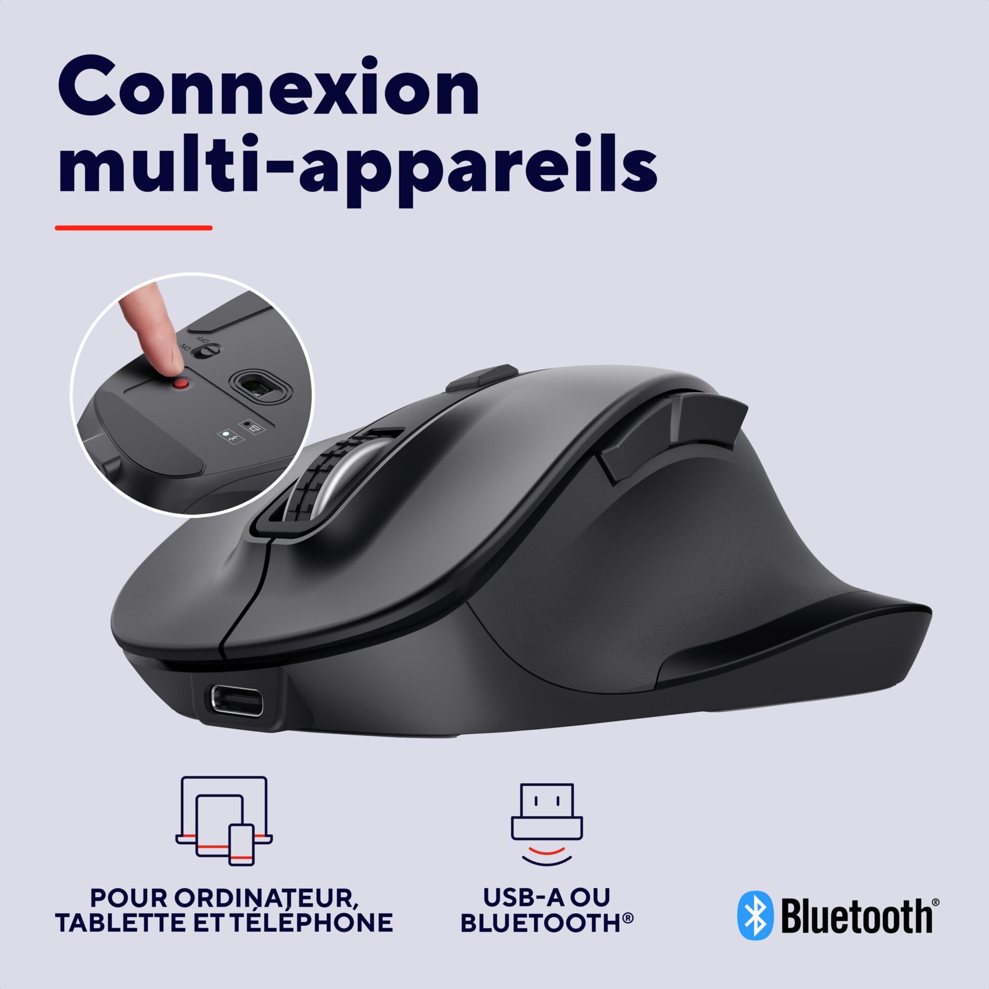 trust-fyda-souris-sans-fil-rechargeable-multi-appareils-bluetooth-5-2-2-4-ghz-er image 3
