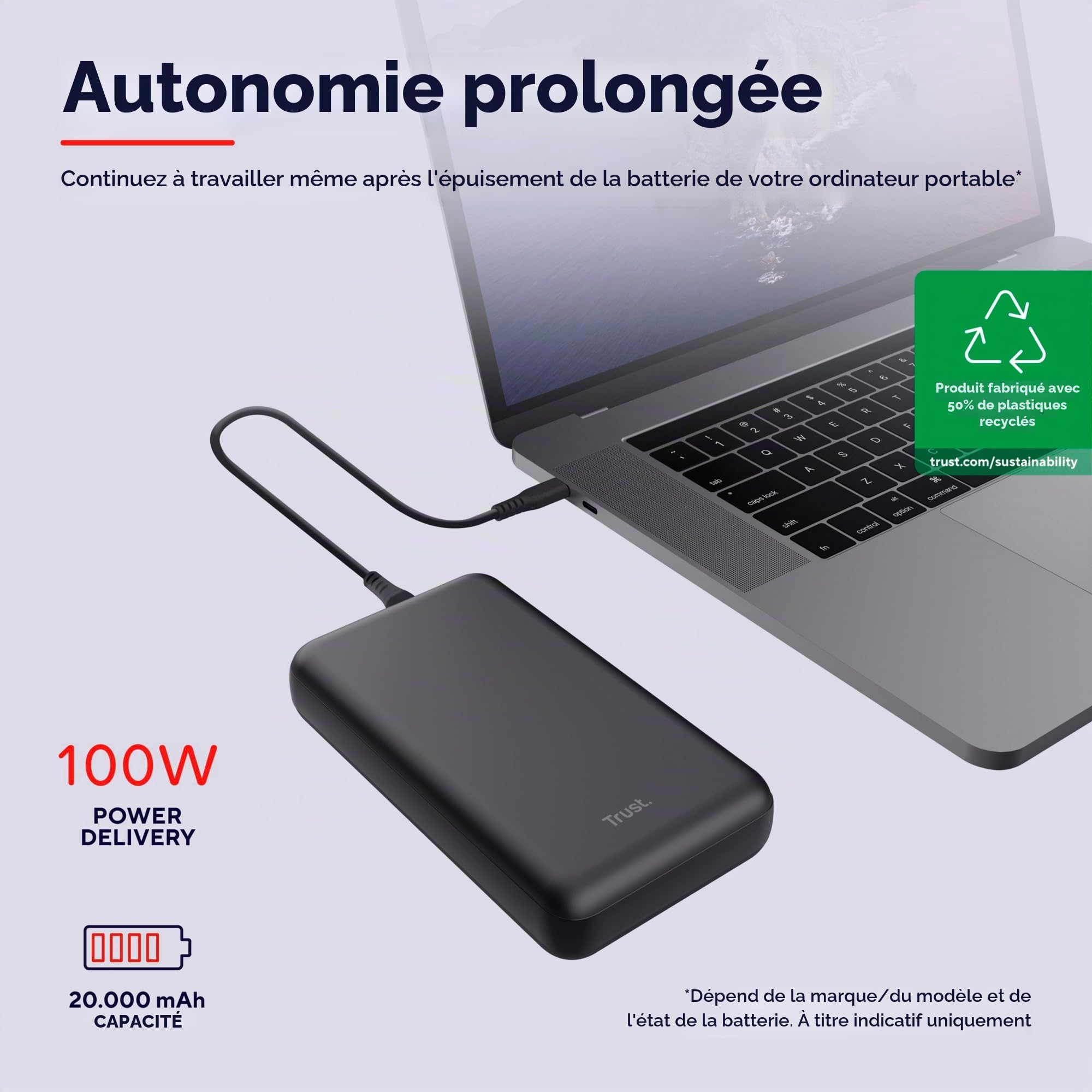 trust-laro-100w-power-bank-20000mah-batterie-externe-pour-ordinateur-portable-av image 2