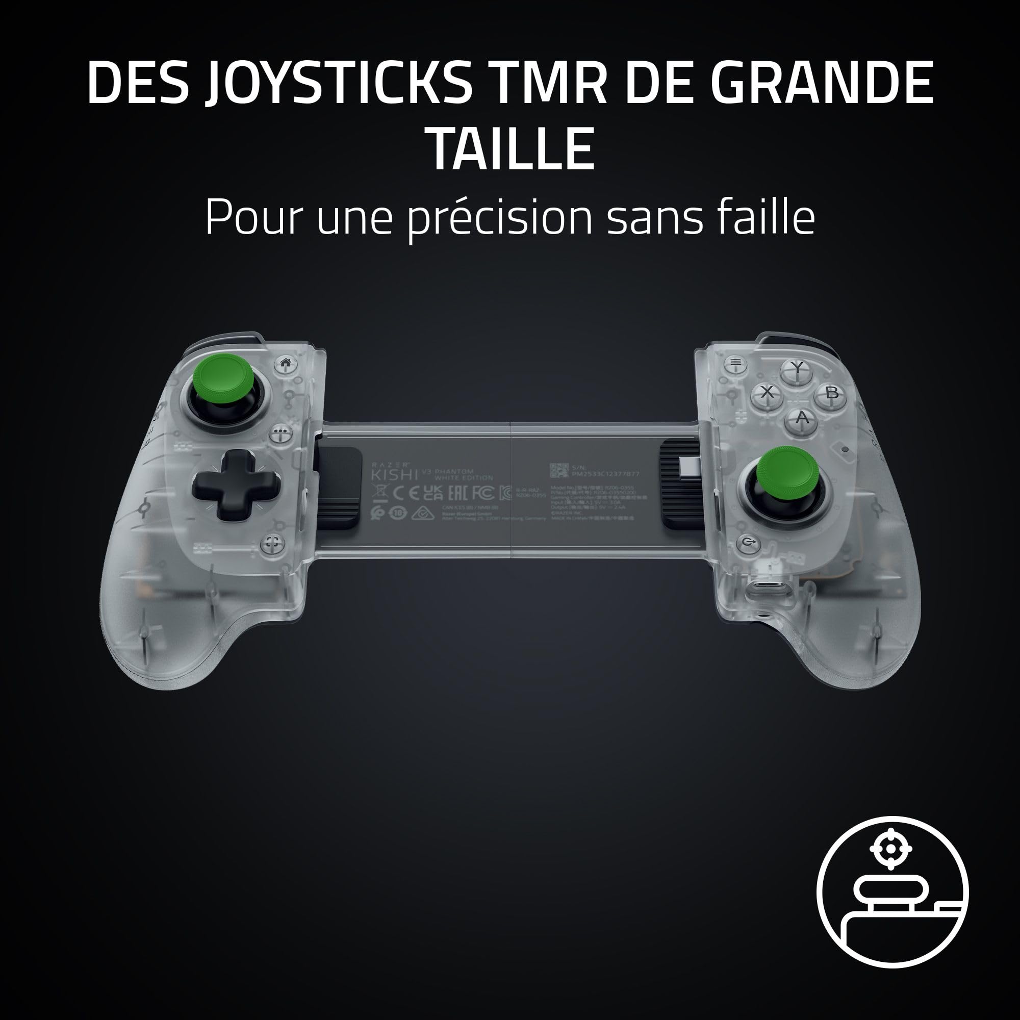 razer-kishi-v3-manette-mobile-pleine-taille-phantom-white-pour-iphone-et-android image 5