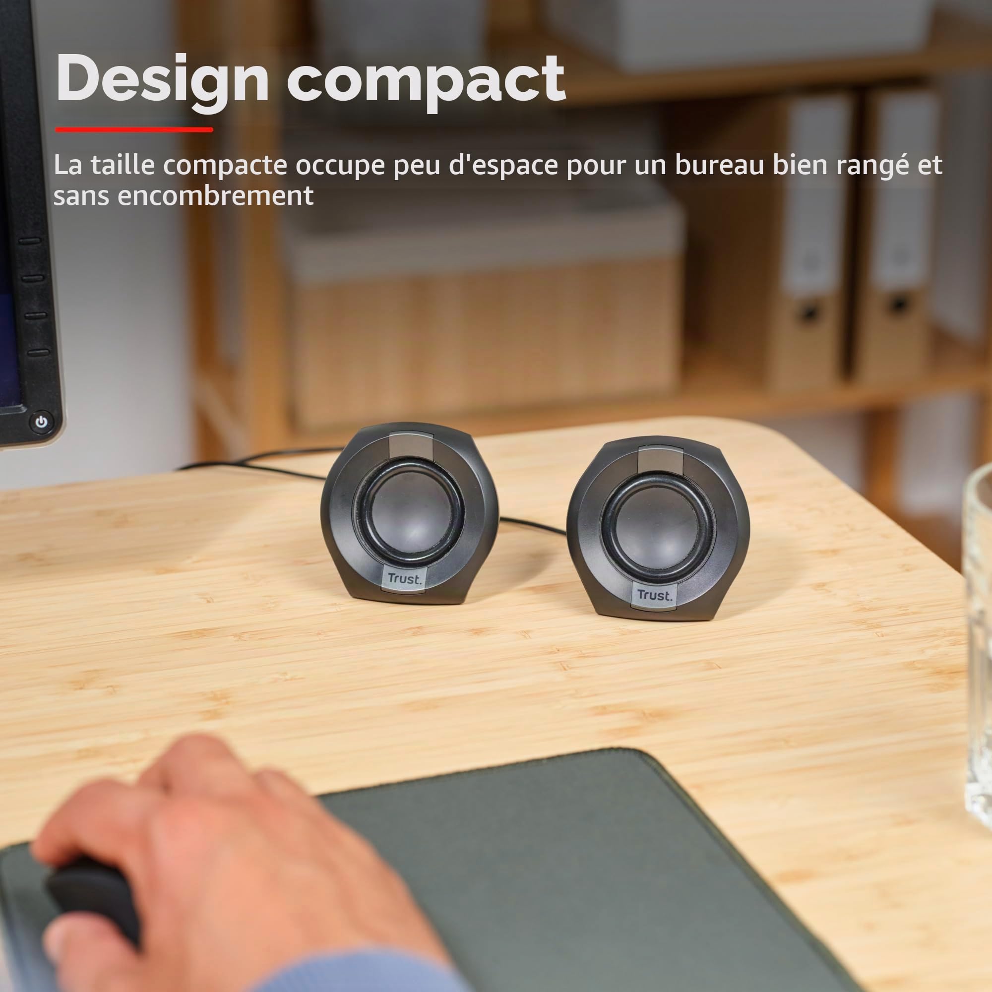 trust-polo-enceintes-pc-2-0-compactes-8-w-4-w-rms-alimentation-usb-jack-aux-3-5- image 2