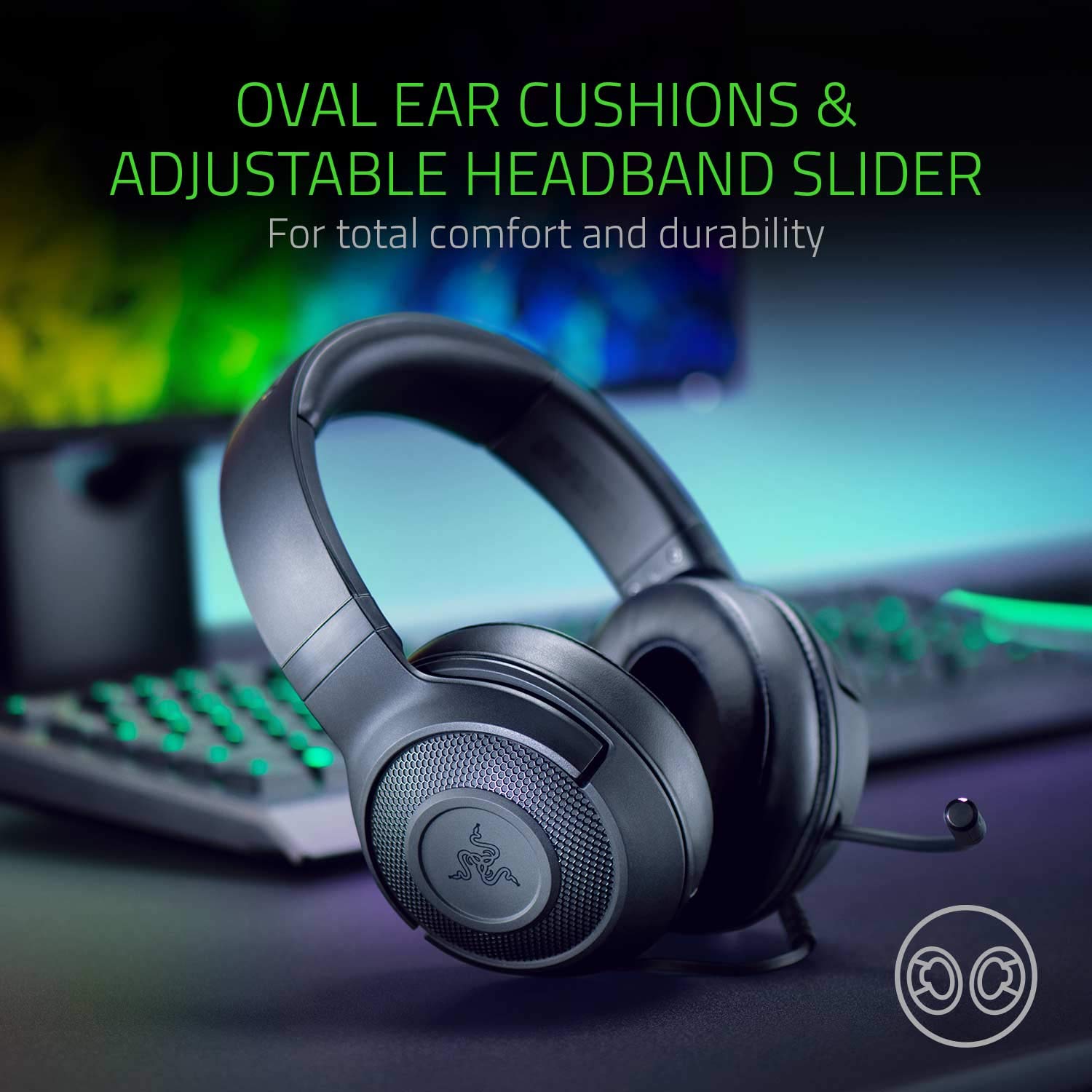 razer-kraken-x-lite-casque-gaming-filaire-circum-auriculaire-l-ger-noir-w1282627 image 5