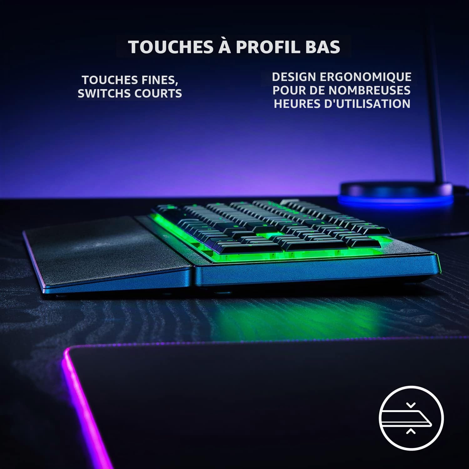 razer-ornata-v3-x-clavier-gaming-membrane-profil-bas-chroma-rgb-switches-hybride image 2