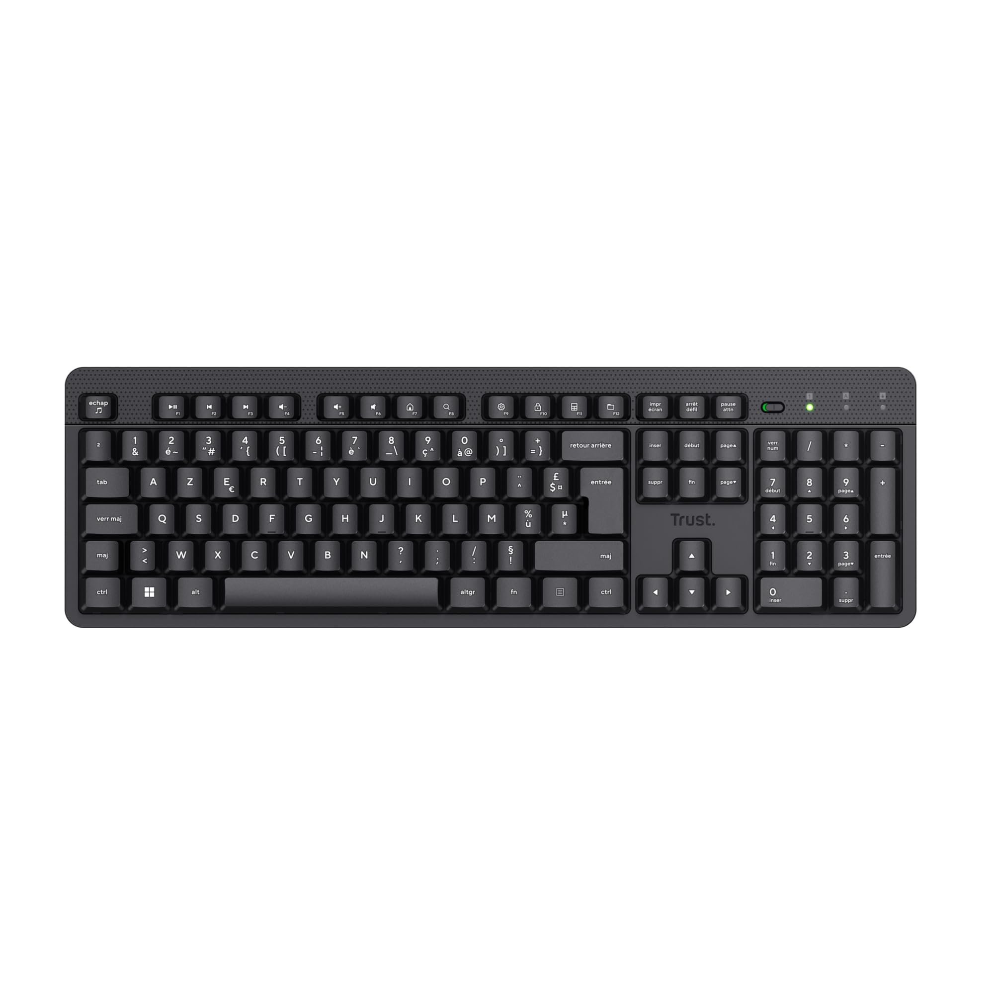 trust-ody-ii-clavier-sans-fil-azerty-silencieux-touches-plates-flottantes-r-sist image 2
