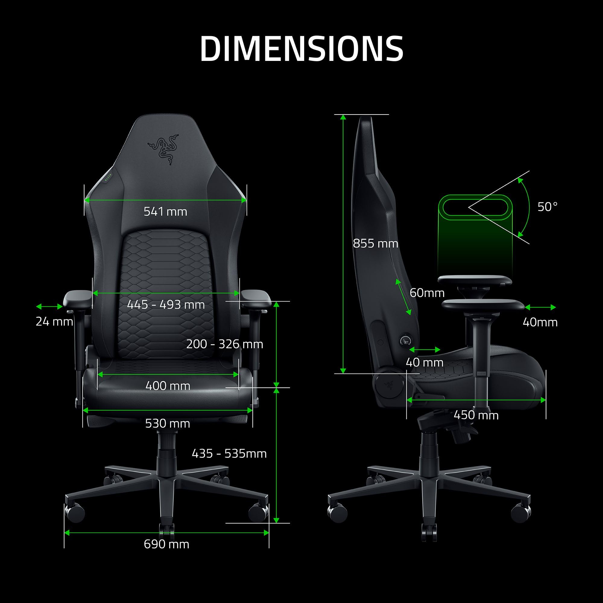 razer-iskur-v2-newgen-fauteuil-gaming-ergonomique-respirant-avec-soutien-lombair image 8