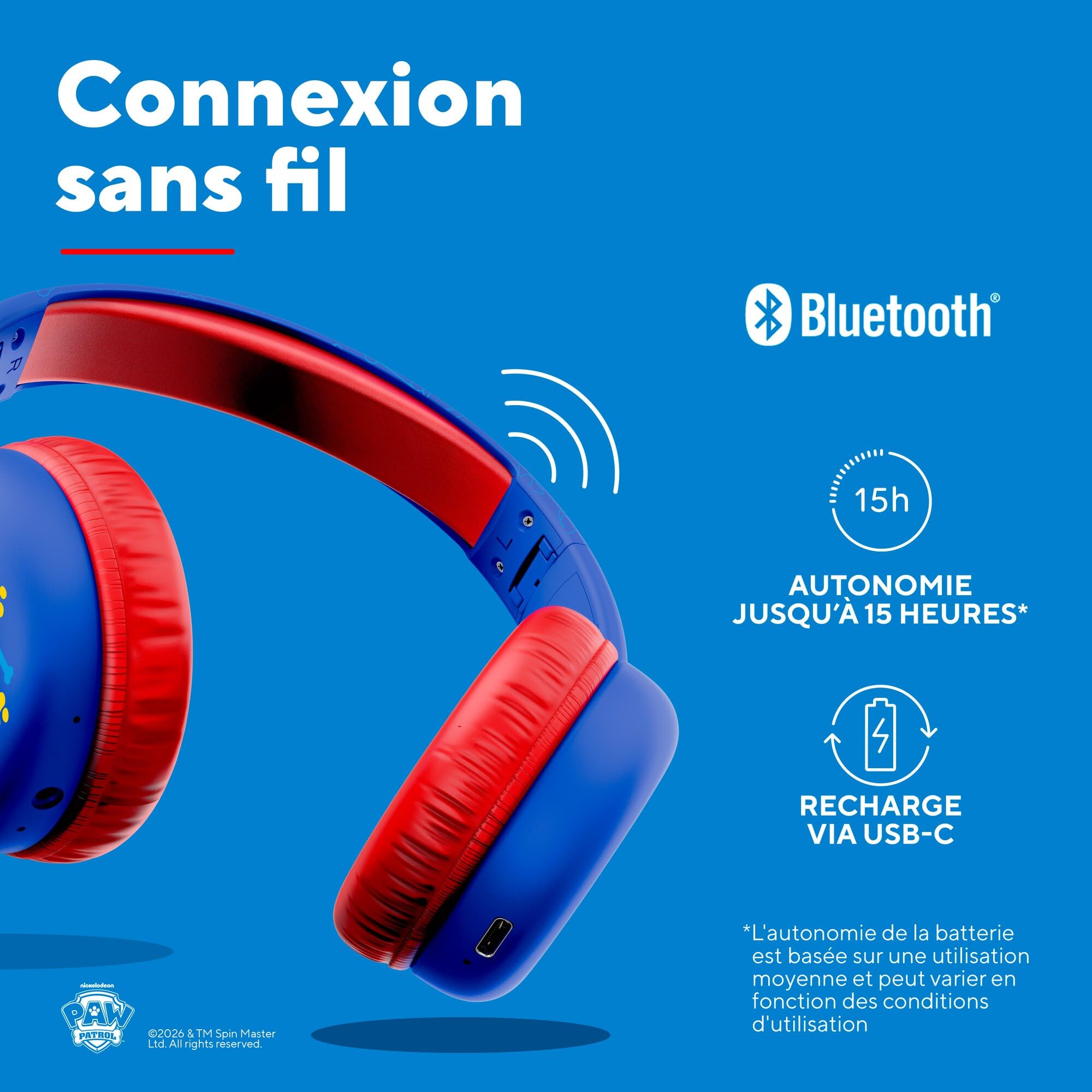 trust-pat-patrouille-casque-bluetooth-sans-fil-pour-enfant-4-10-ans-bleu-limiteu image 3