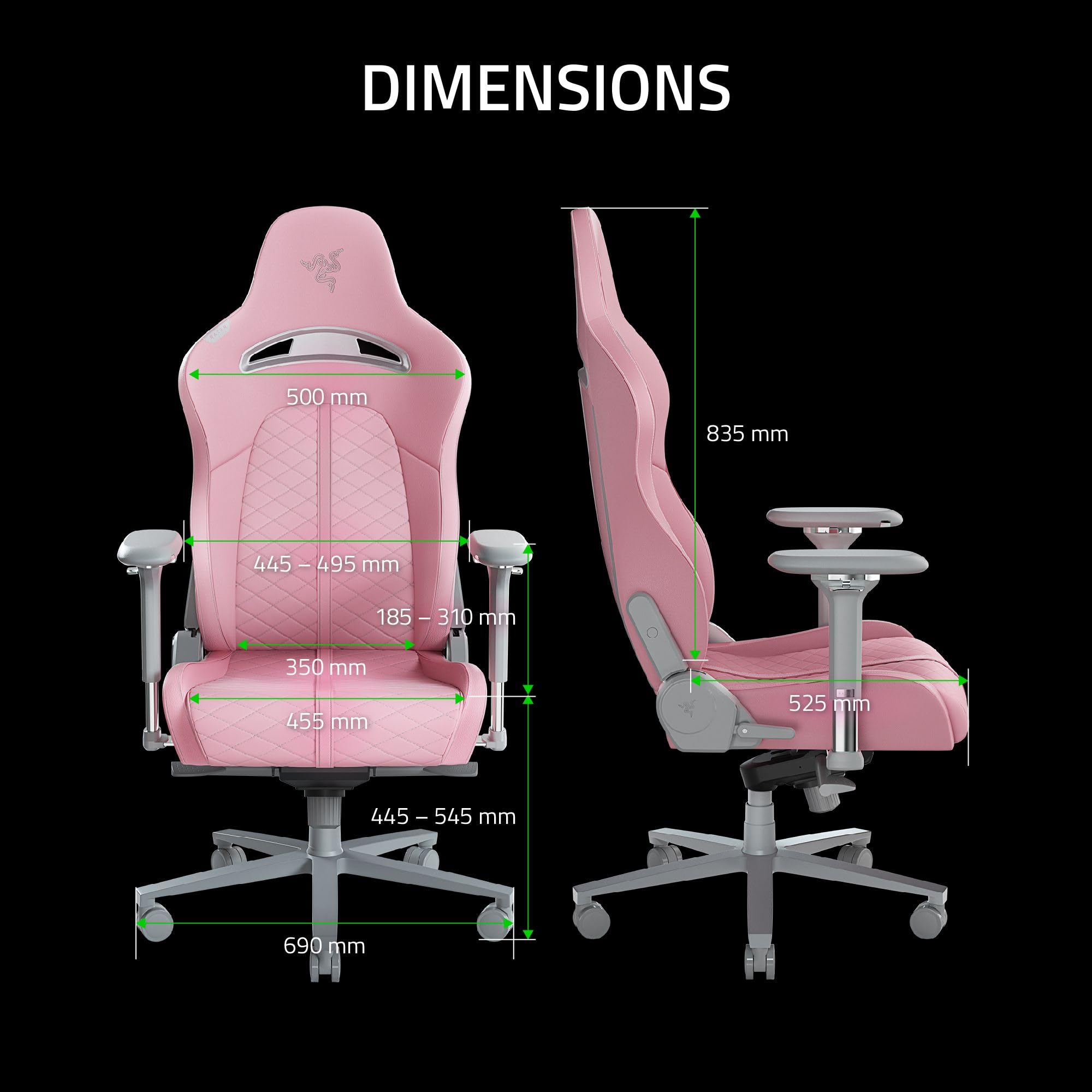 razer-enki-chaise-de-gaming-quartz-support-lombaire-int-gr-cuir-synth-tique-mult image 3