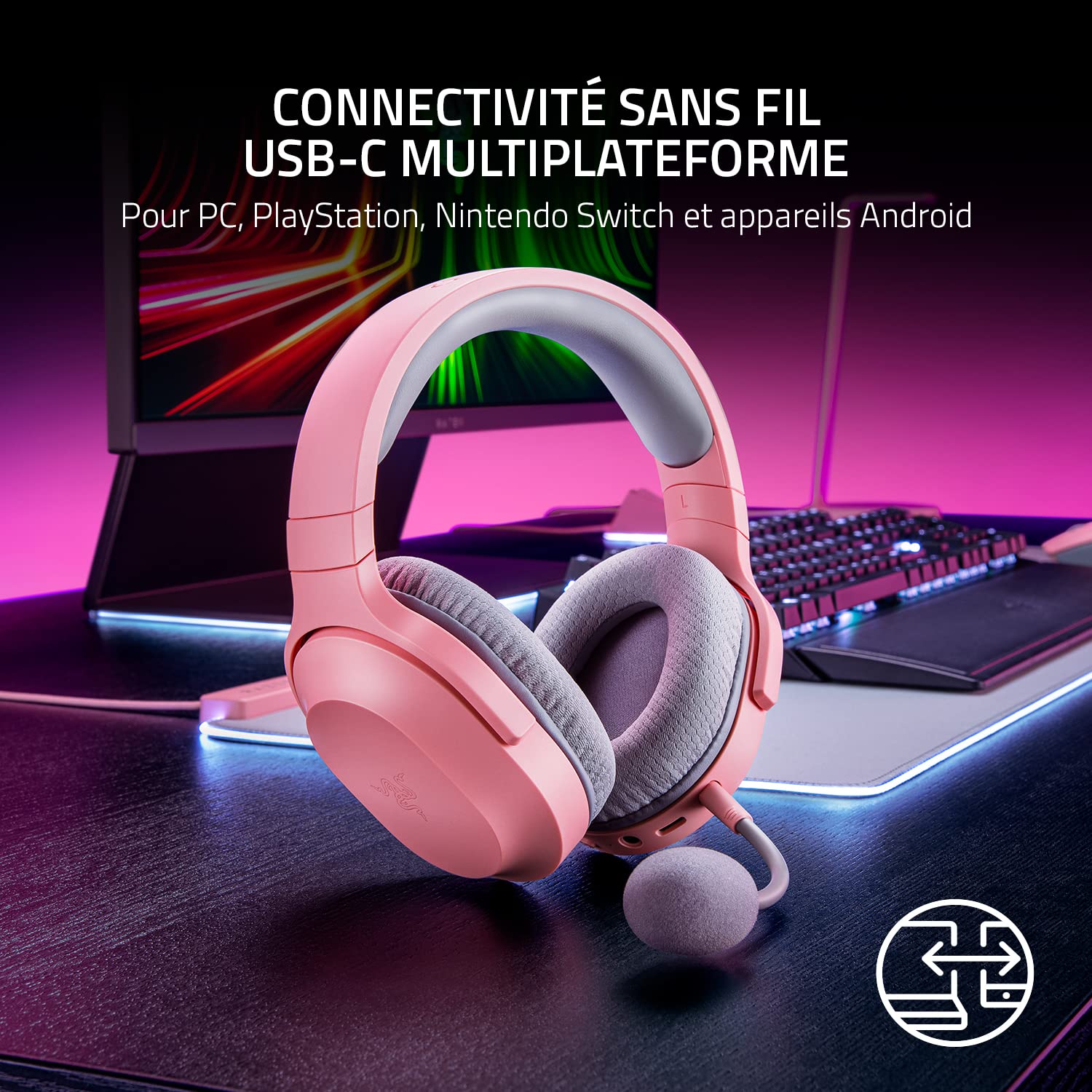 razer-barracuda-x-casque-gaming-sans-fil-multiplateforme-usb-c-2-4-ghz-250-g-hau image 3