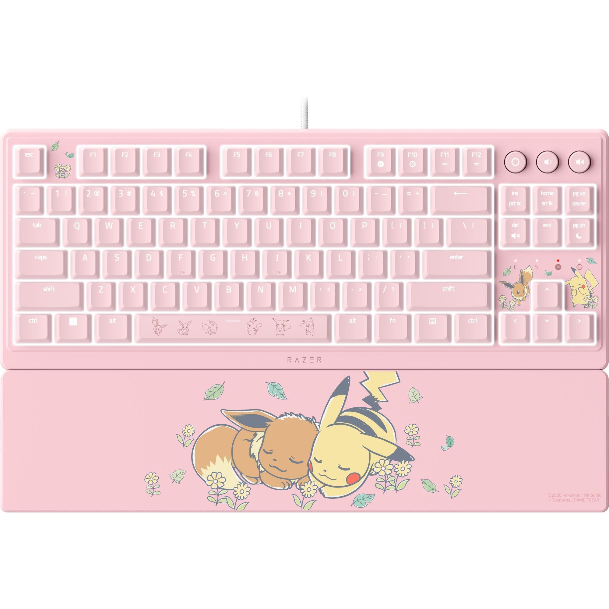 razer-ornata-v3-tenkeyless-dition-pok-mon-pikachu-eevee-clavier-gaming-compact-m image 1