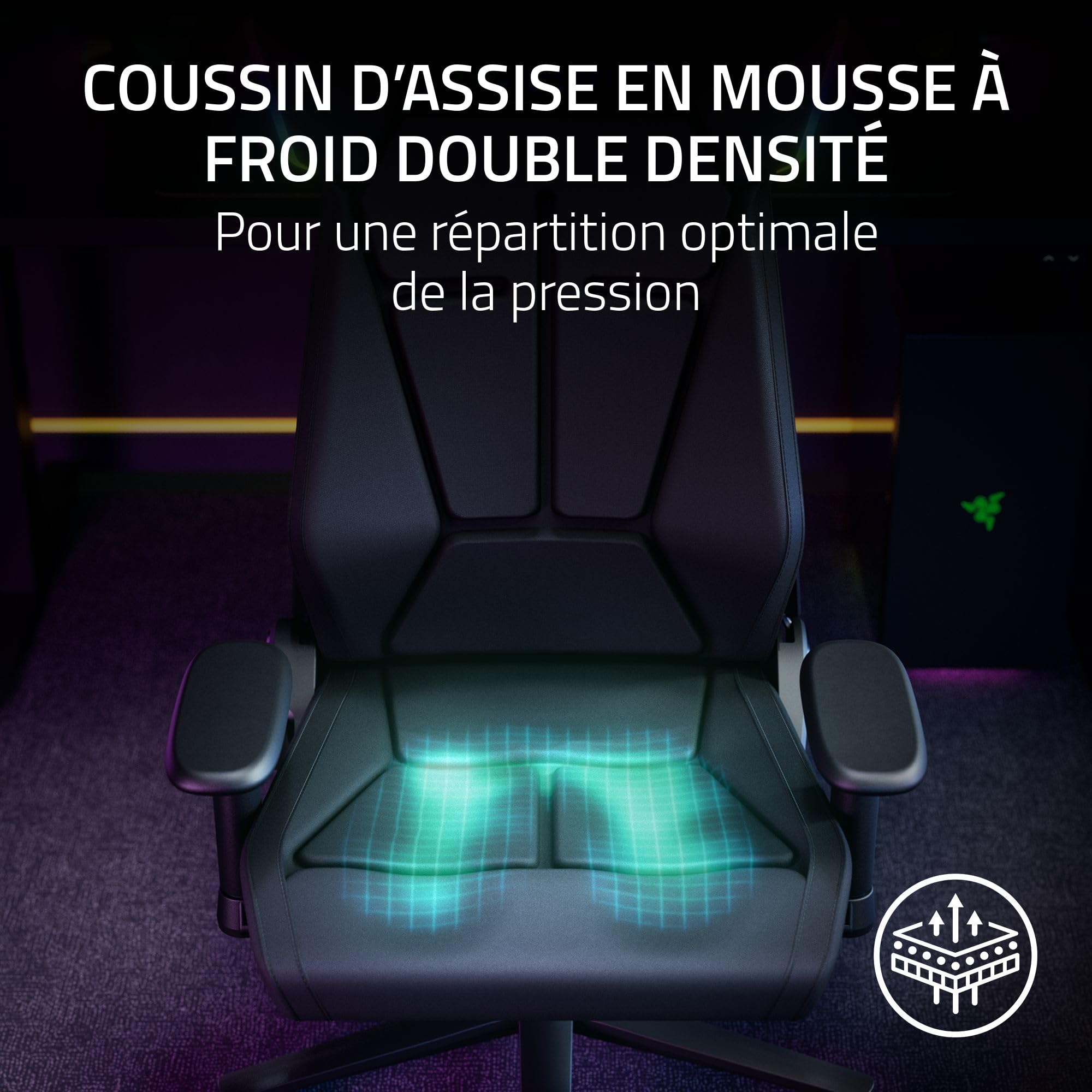 razer-soma-chroma-enki-v2-chroma-fauteuil-gaming-sans-fil-rgb-soutien-lombaire-e image 4