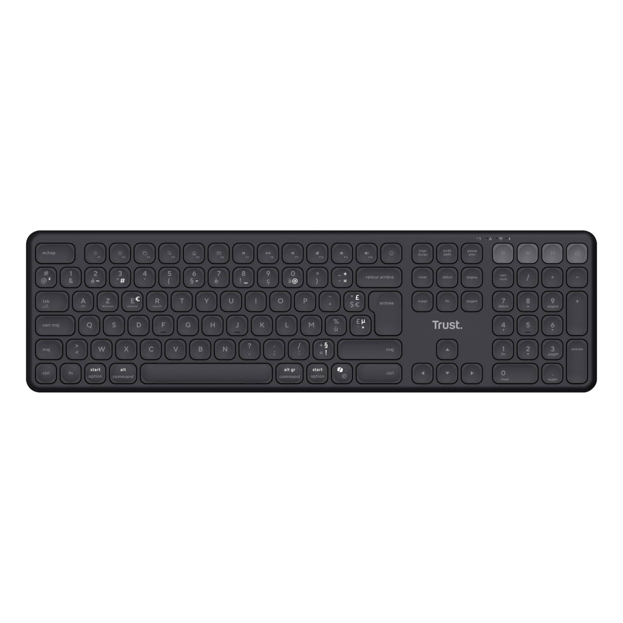 trust-vaiya-clavier-sans-fil-azerty-multi-appareils-bluetooth-2-4-ghz-rechargeab image 2