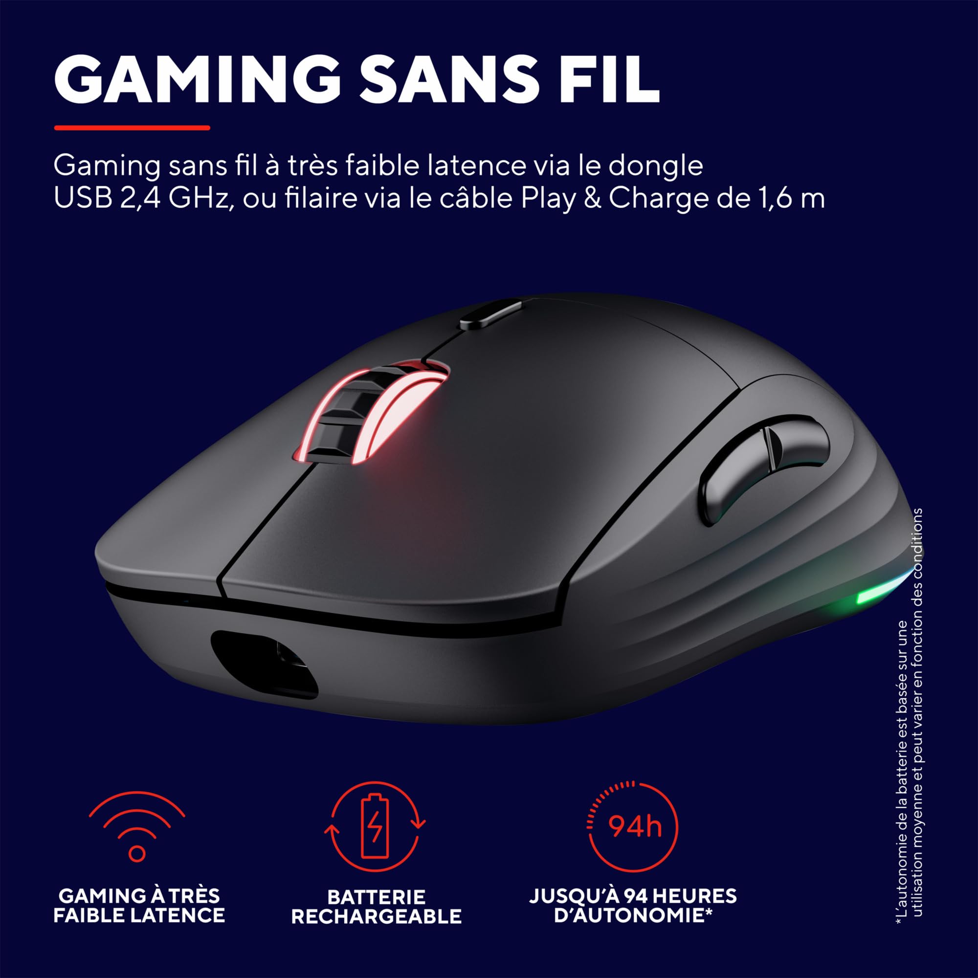 trust-gxt-928w-redex-souris-gaming-sans-fil-2-4-ghz-rechargeable-noire-capteur-2 image 3