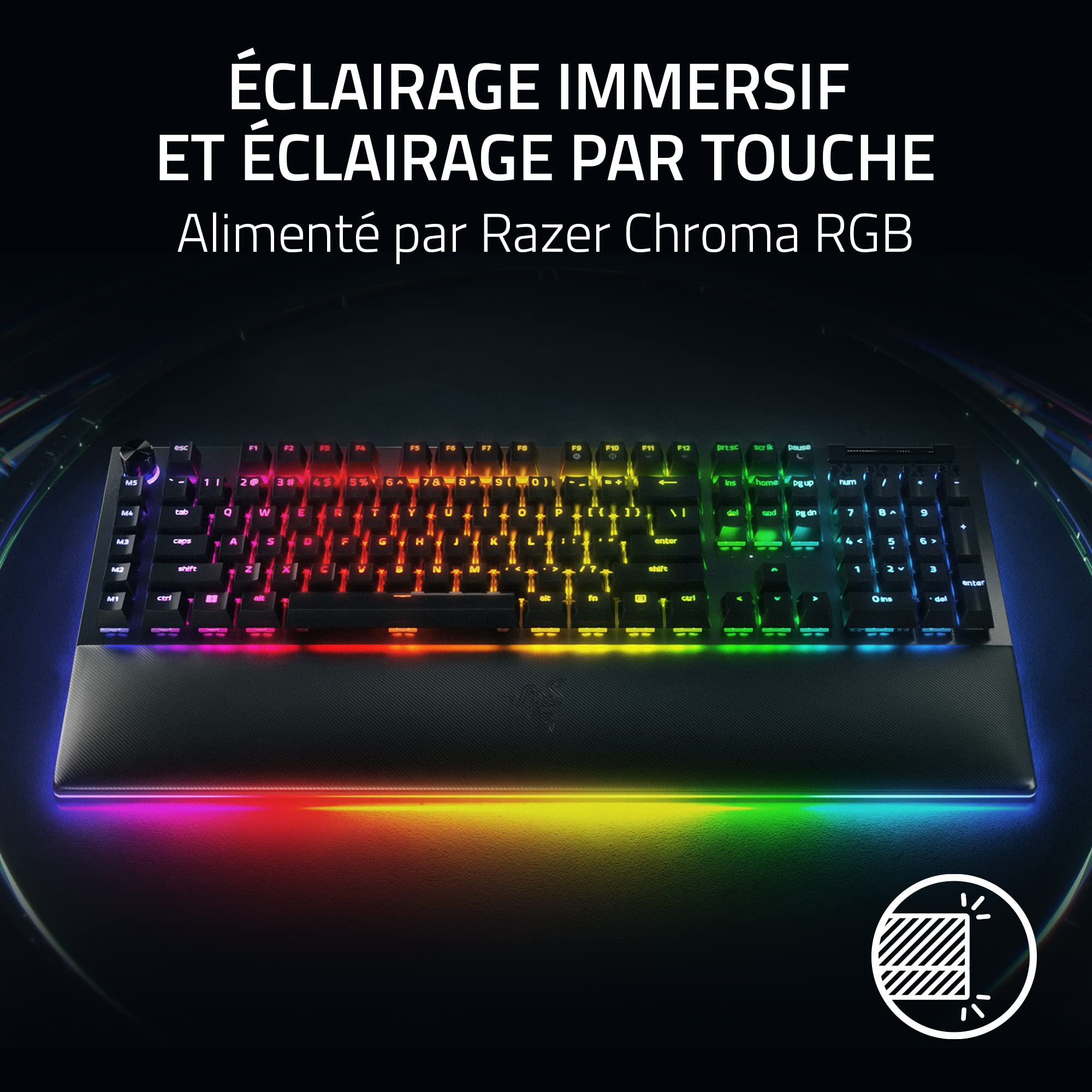 razer-blackwidow-v4-pro-switches-jaune-clavier-gamer-m-canique-azerty-avec-snap- image 3