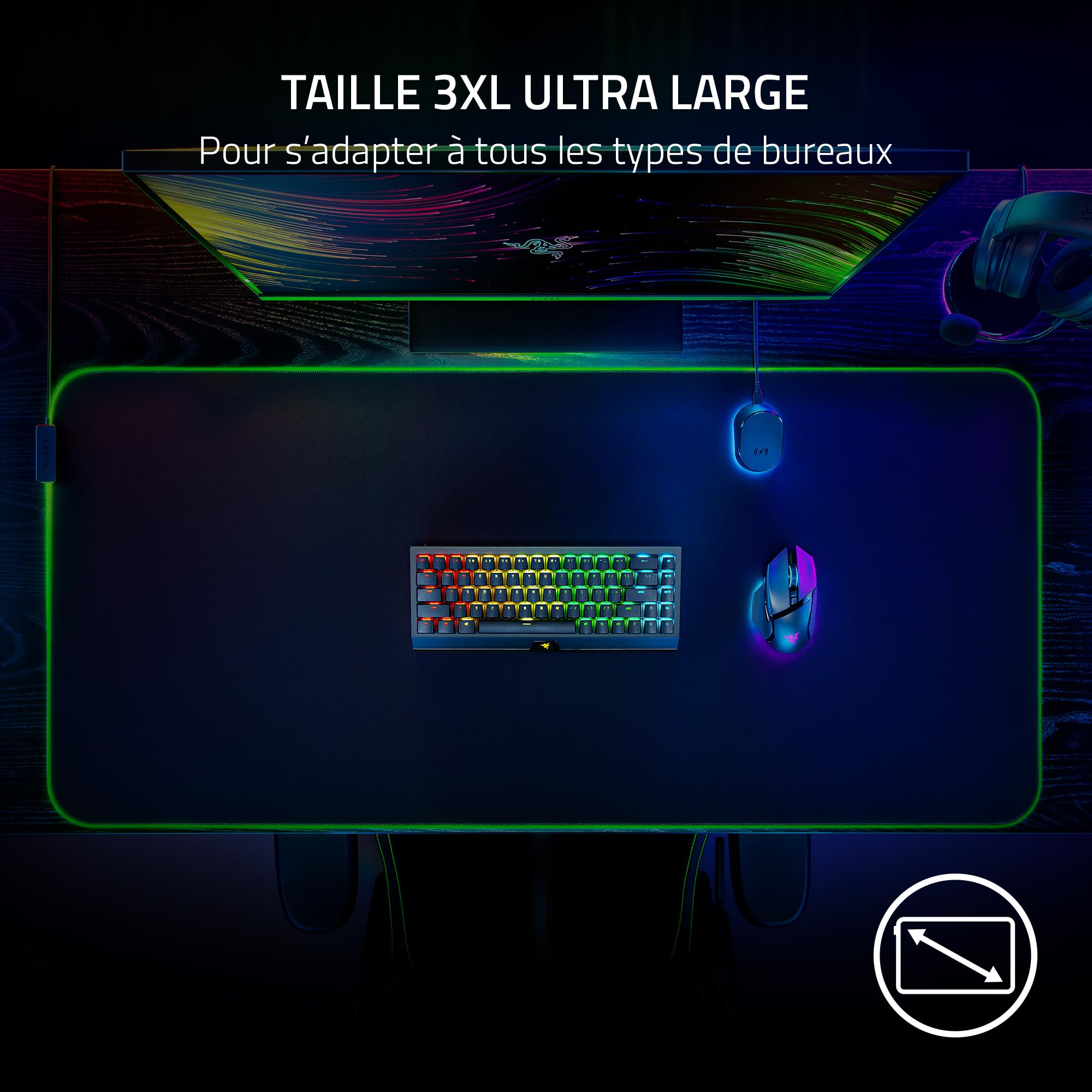 razer-goliathus-chroma-3xl-tapis-de-souris-gaming-souple-xxl-avec-clairage-chrom image 3