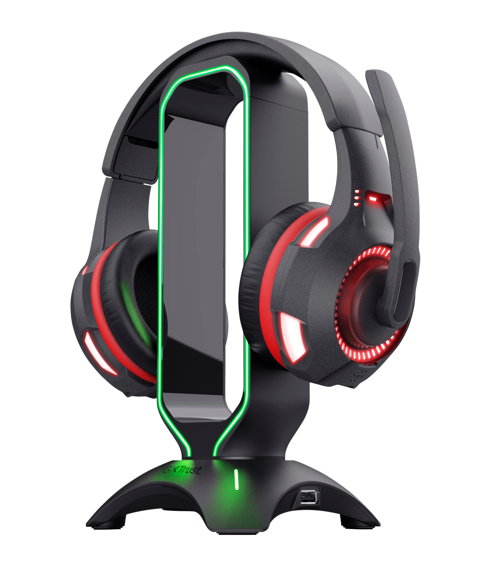 trust-gxt-265-cintar-support-pour-casque-gamer-rgb-avec-2-ports-usb-noir image 1