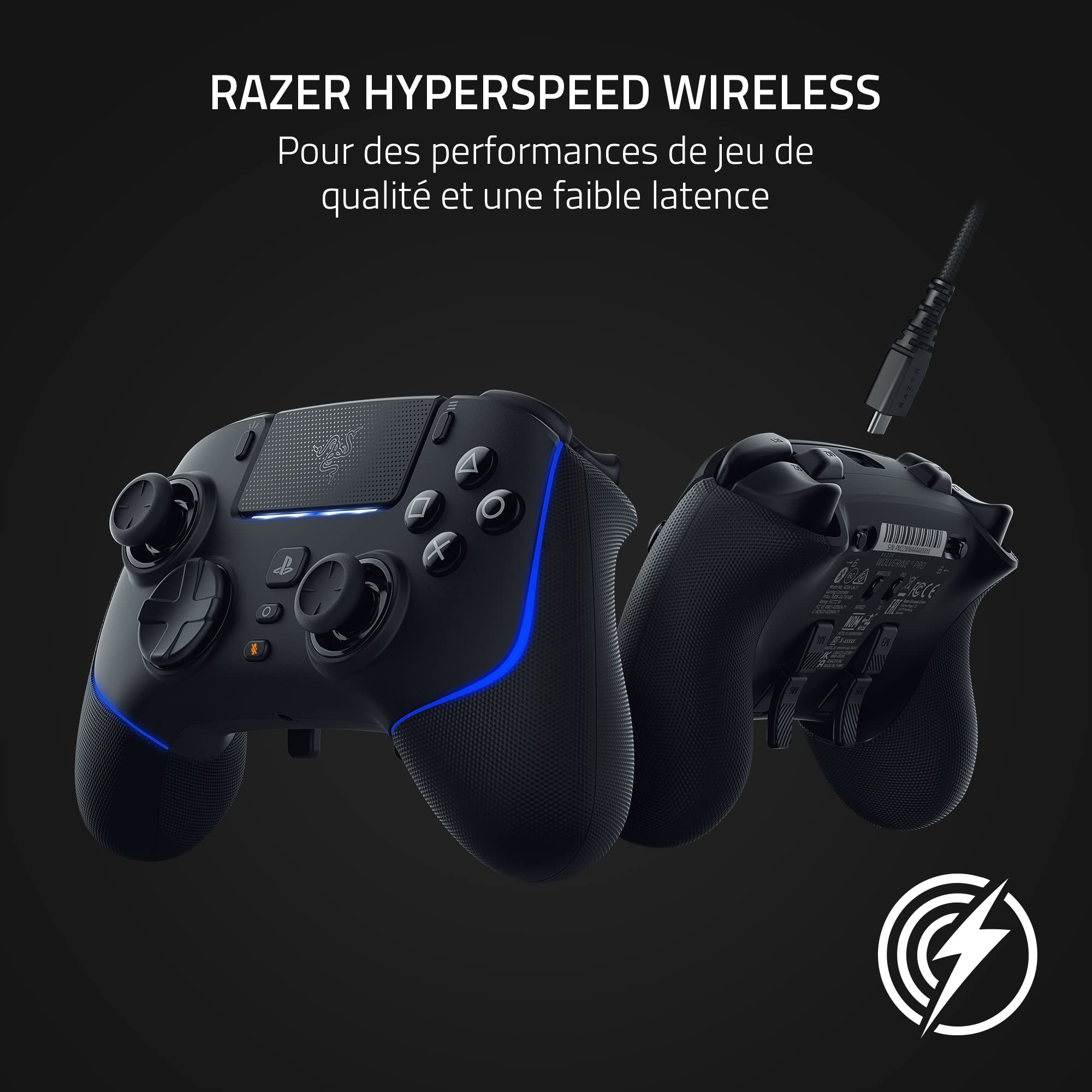 razer-wolverine-v2-pro-manette-de-jeu-sans-fil-sous-licence-ps5-et-pc-hyperspeed image 2