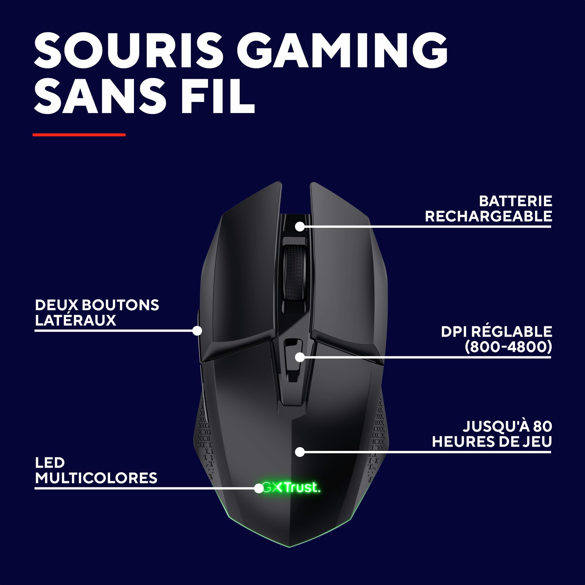 trust-gxt-1108-vylax-souris-gamer-sans-fil-rechargeable-80-h-d-autonomie-dpi-800 image 2