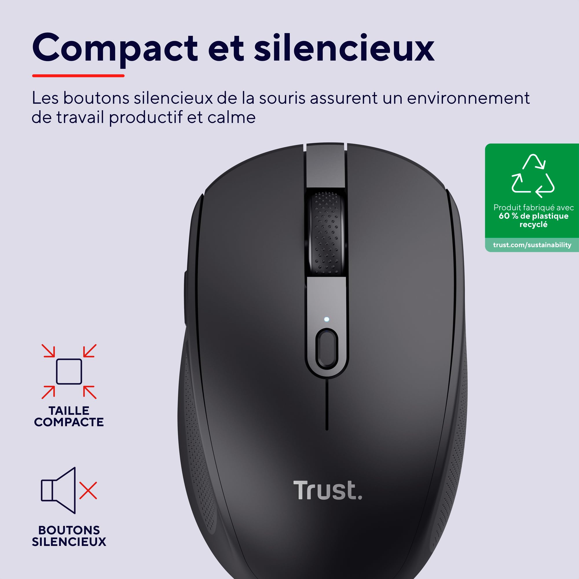 trust-ozaa-souris-sans-fil-bluetooth-2-4-ghz-compacte-silencieuse-rechargeable-m image 2