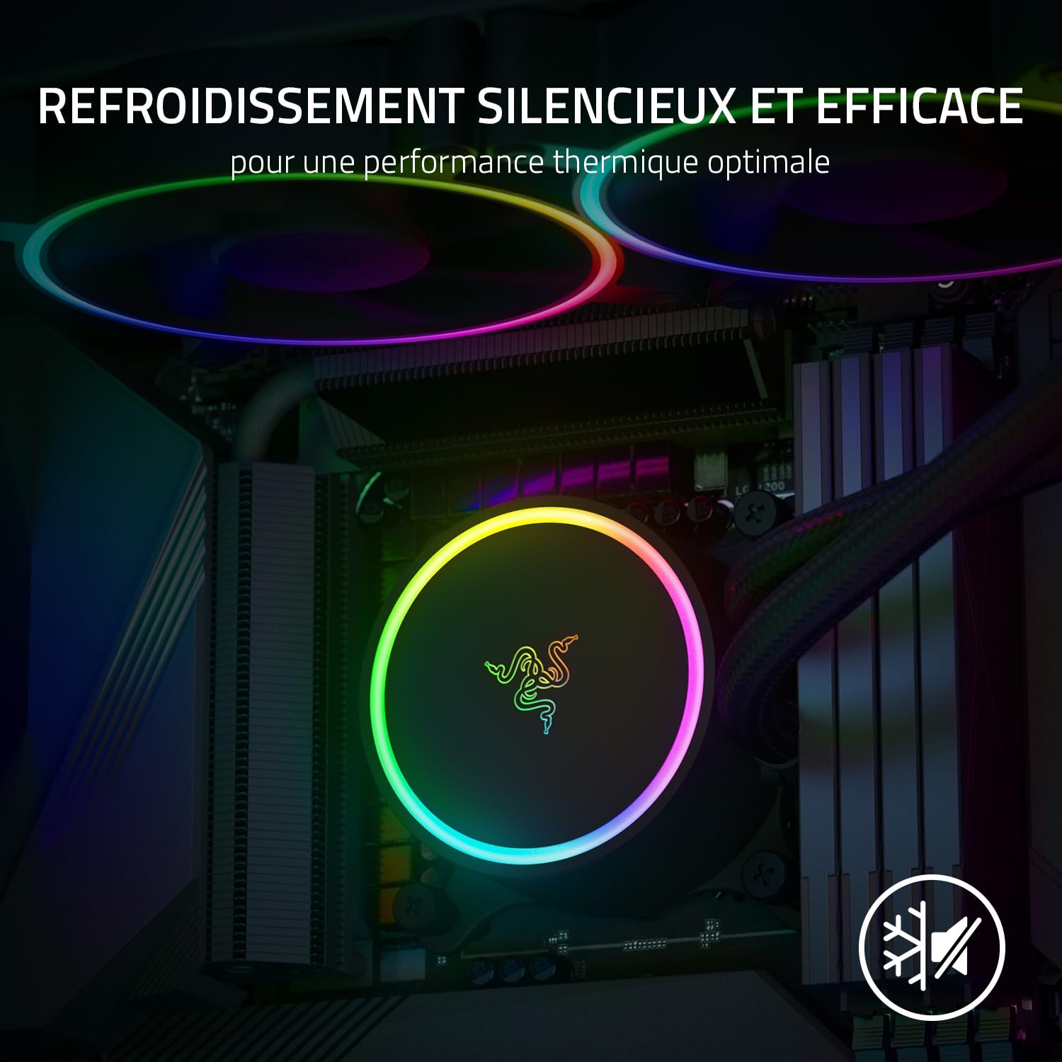 razer-hanbo-chroma-refroidisseur-de-liquide-aio-argb-240-mm-pour-cpu-ventilateur image 2