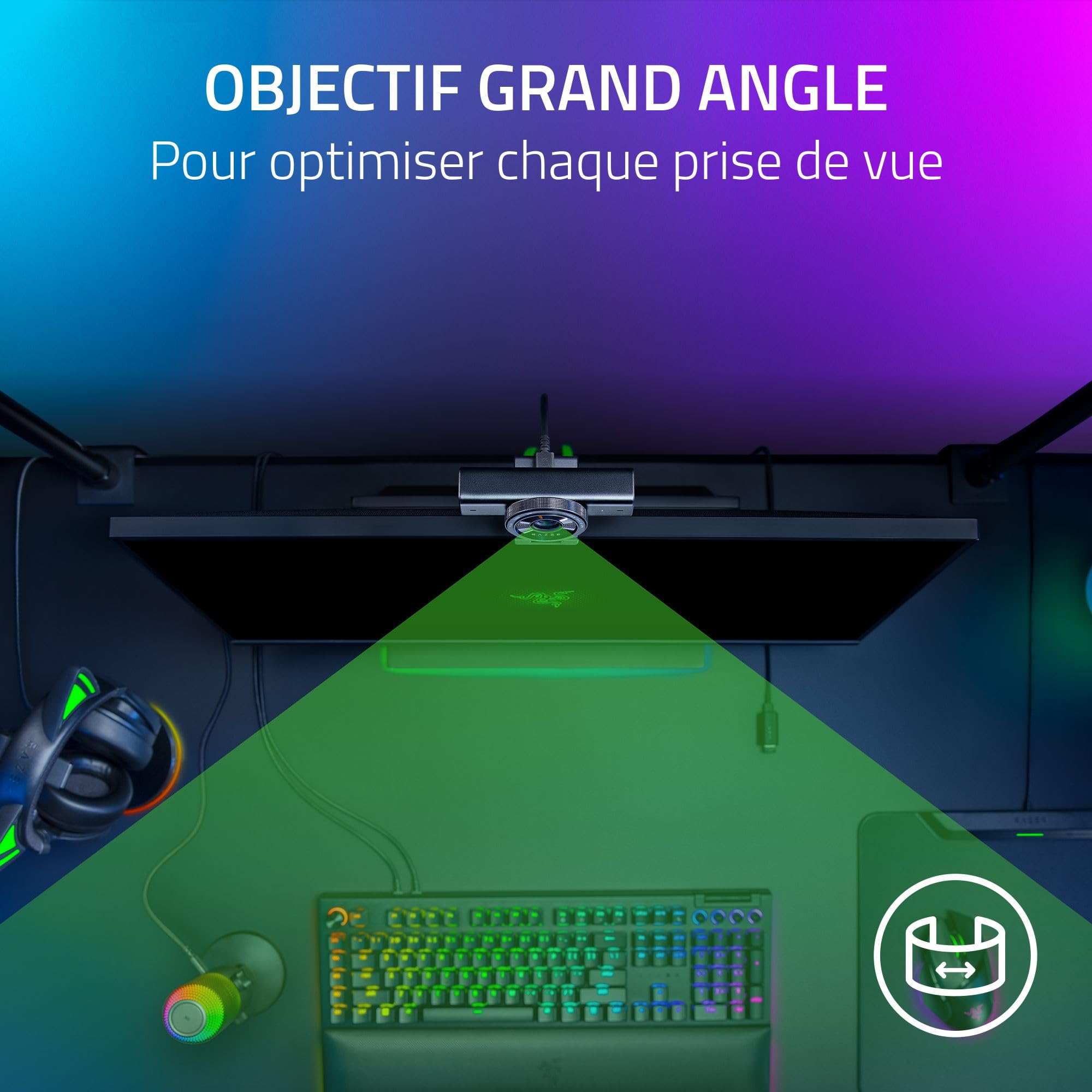 razer-kiyo-v2-webcam-4k-30-fps-avec-cadrage-automatique-ia-hdr-capteur-sony-star image 8