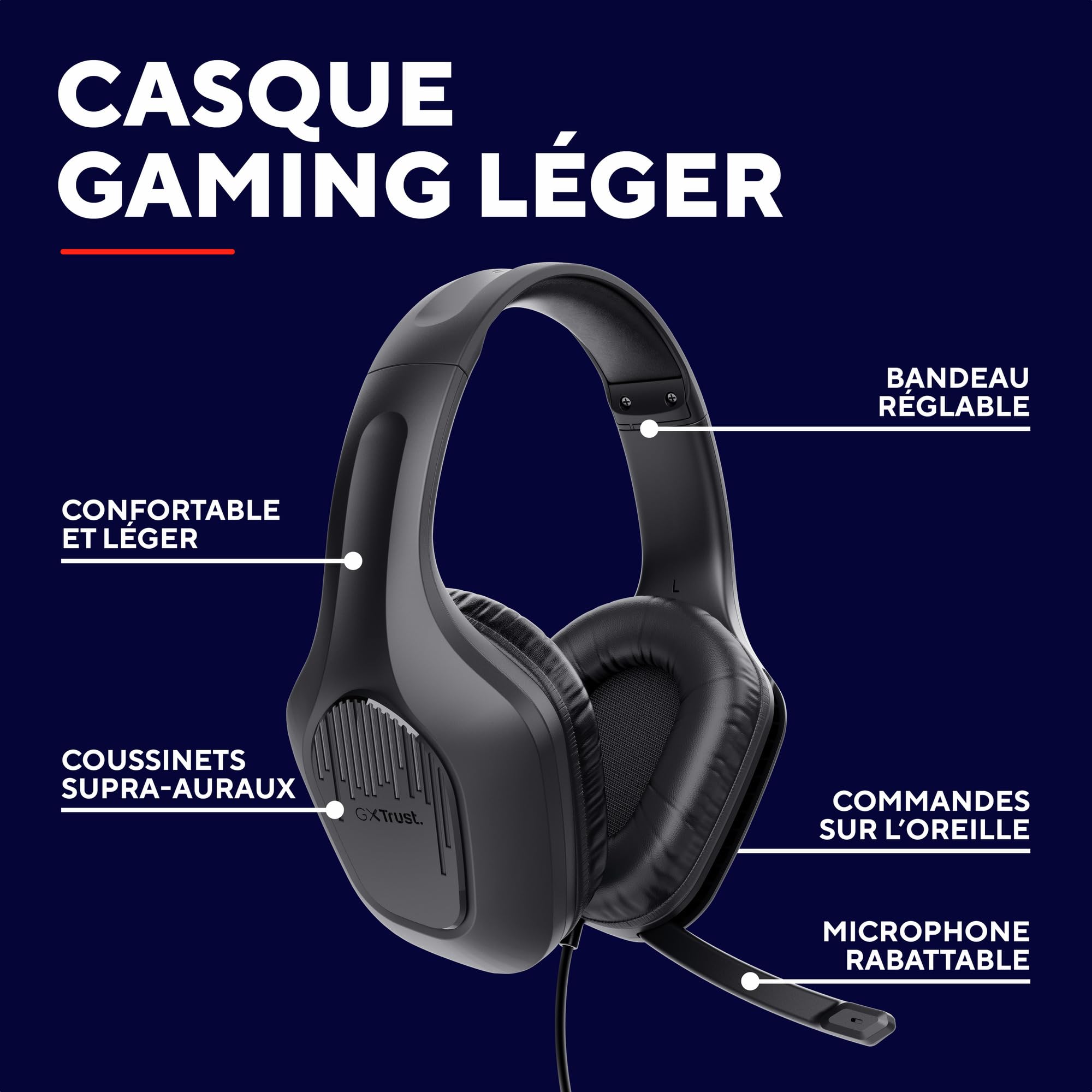 trust-gxt-rayne-casque-gaming-filaire-l-ger-transducteurs-50-mm-jack-3-5-mm-micr image 2